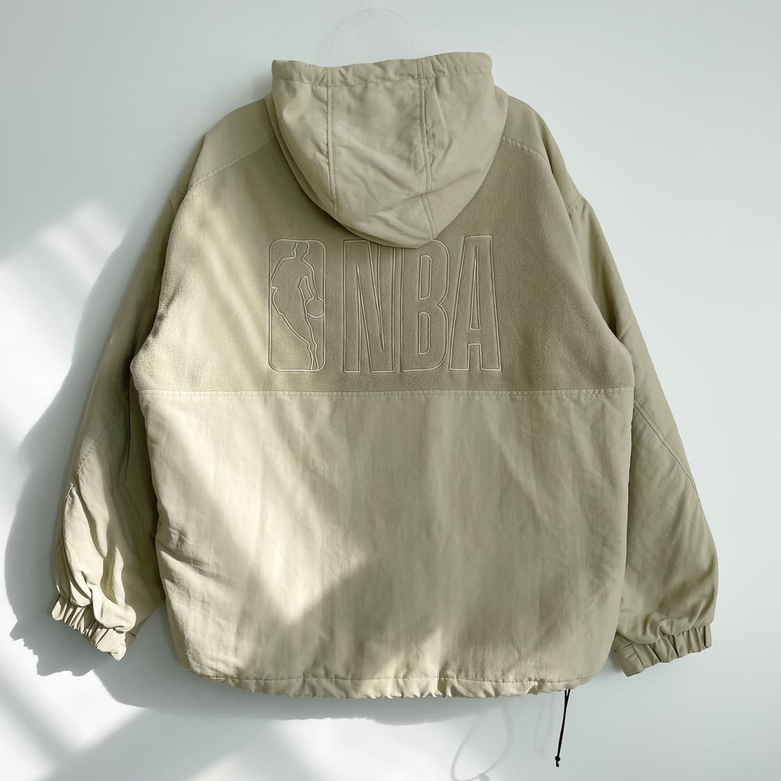 D2 NBA GSW 에코 플리스 하이브리드 패딩 아노락 M사이즈 상품이미지3