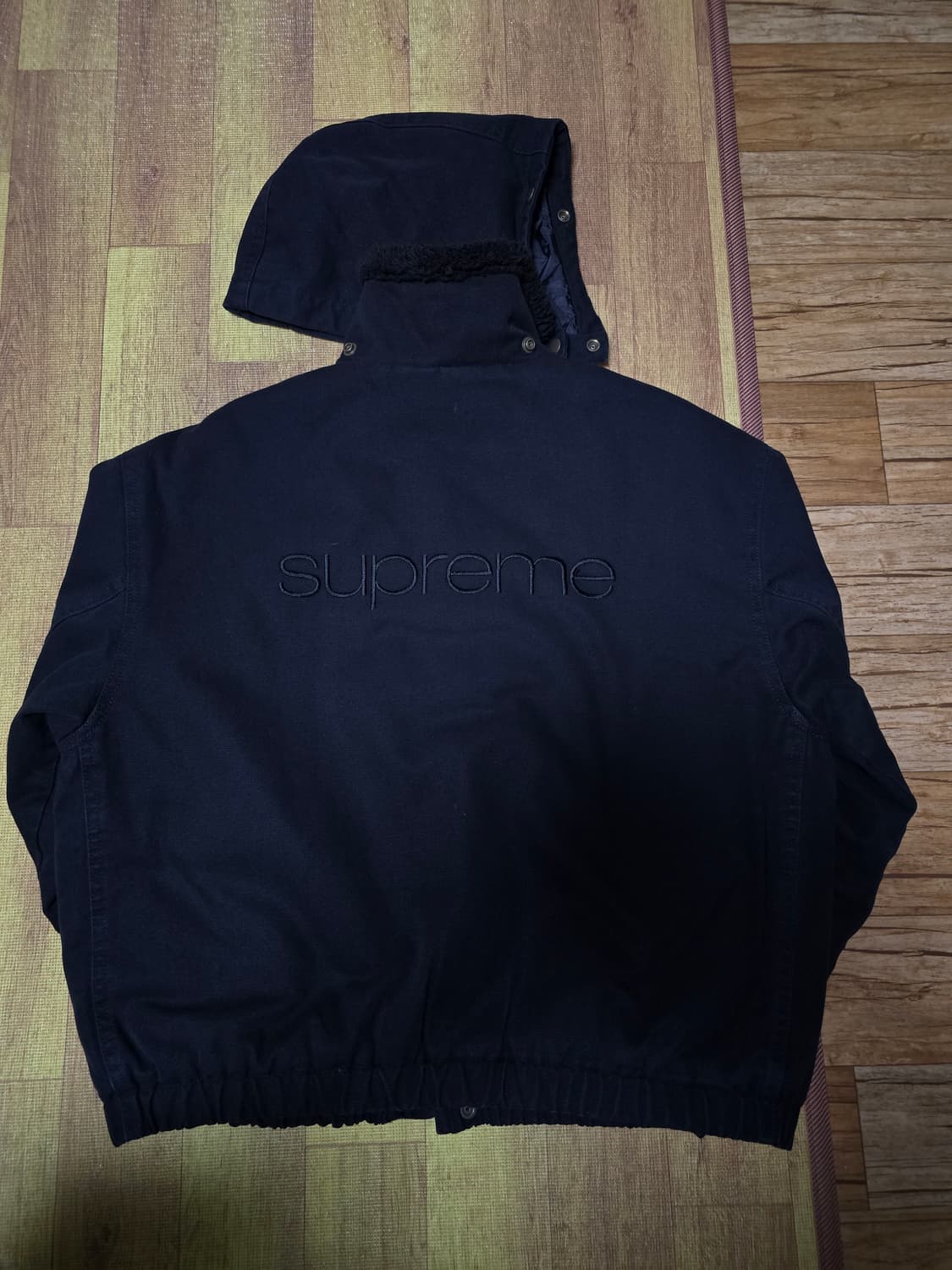 슈프림 포우 셔링 라인드 봄버 자켓 블랙 - 24FW 상품이미지2