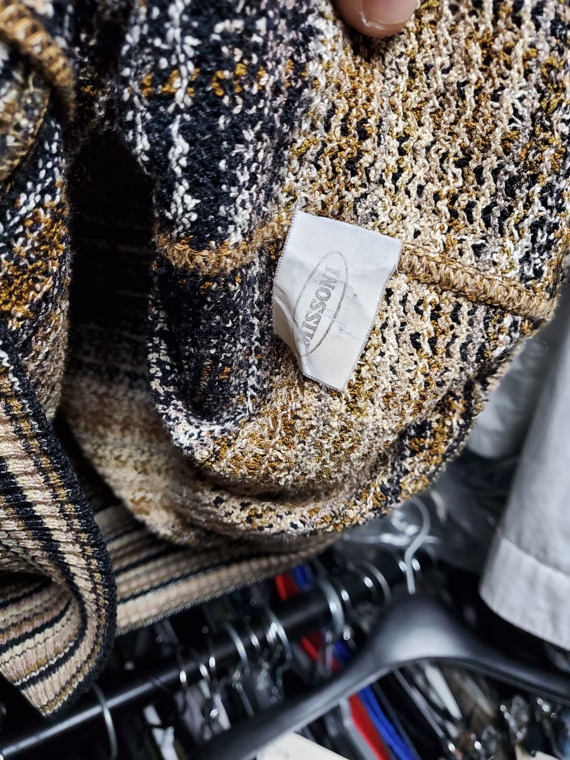 미쏘니 트위드 집업 자켓(착샷참고 상품이미지6