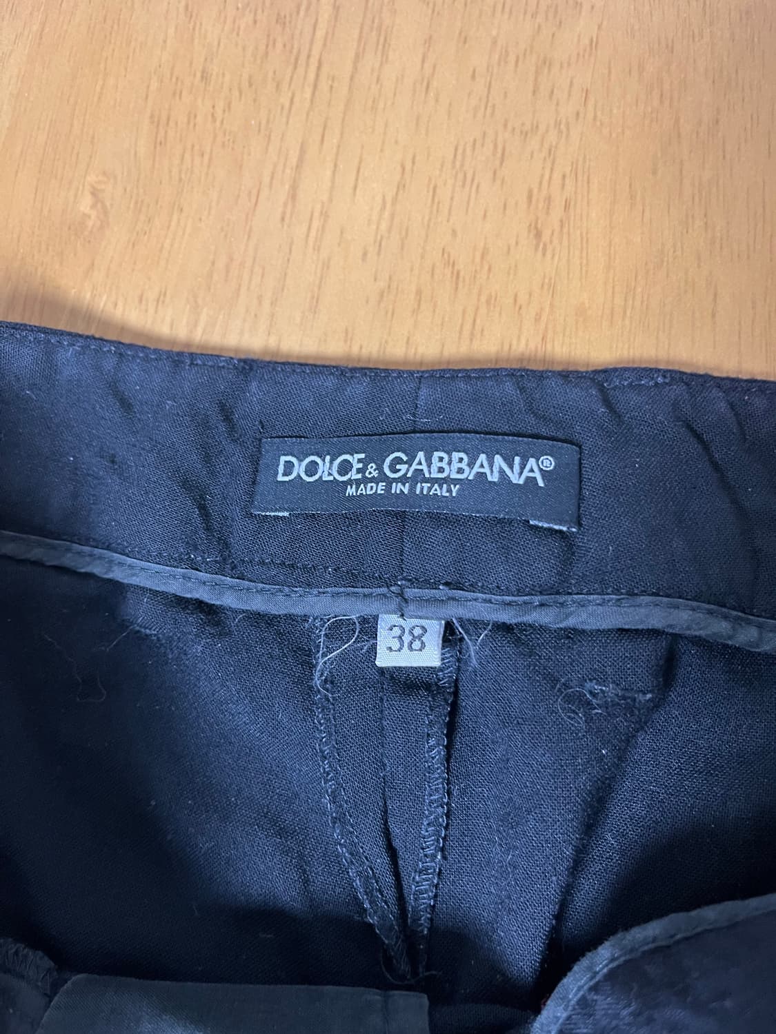 Dolce & Gabbana 돌체앤가바나 블랙 슬랙스 팬츠_38 사이즈 상품이미지2