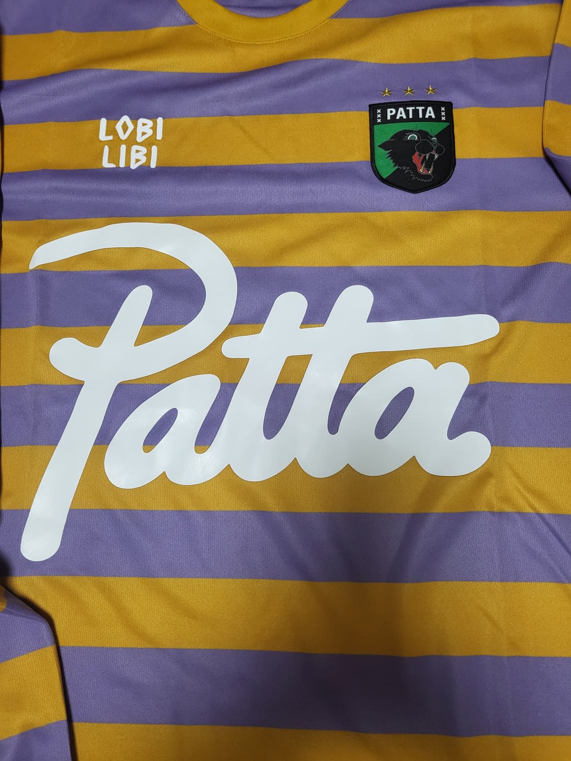 Patta 파타 스트라이프 롱슬리브 풋볼 져지 바이올렛 M 상품이미지7
