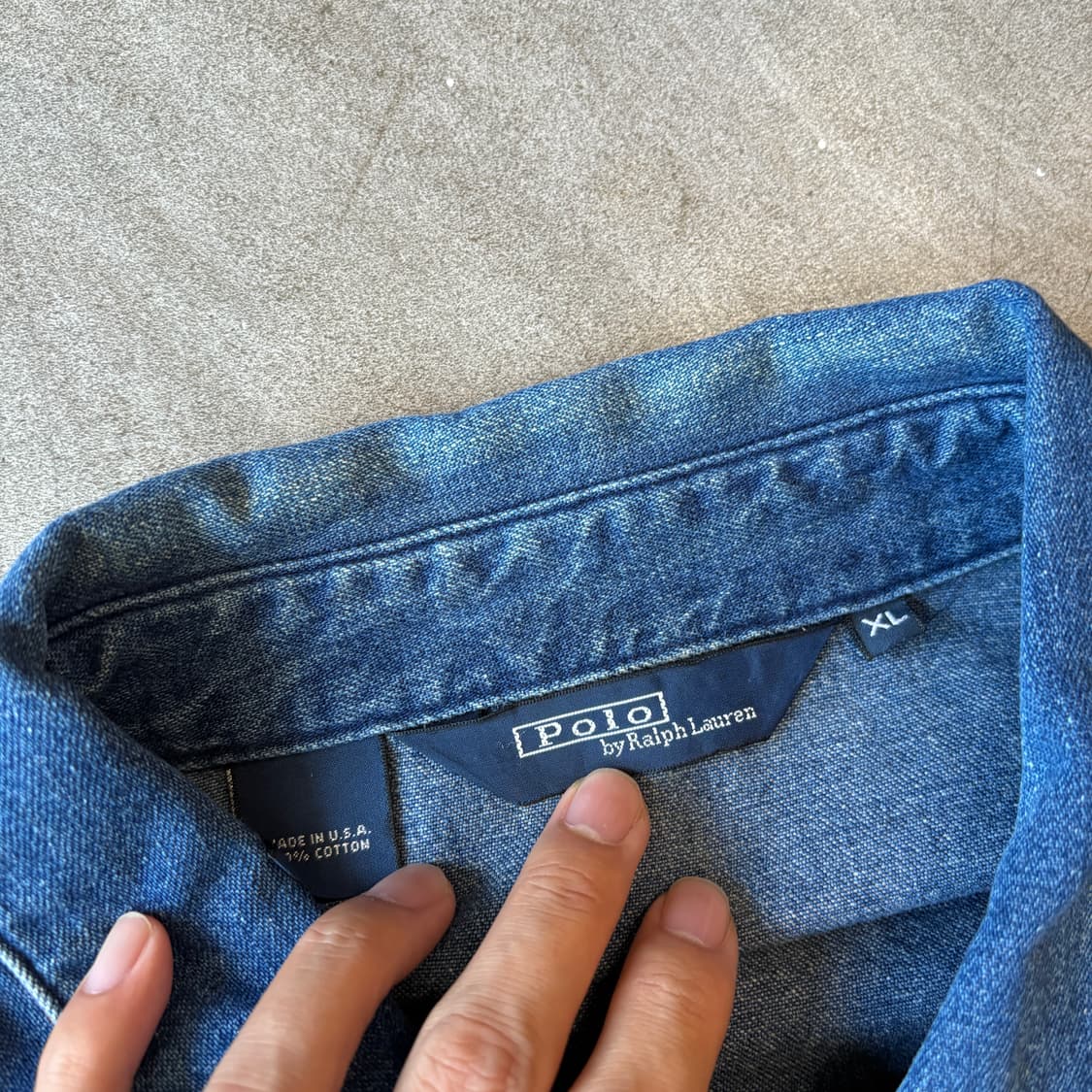 90s 90년대 미국 생산 폴로 데님 스윙톱 자켓 상품이미지5