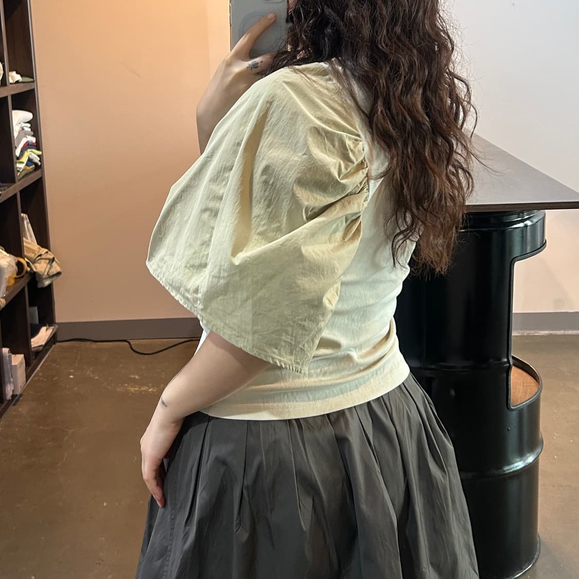 벌룬 디테일 top 상품이미지6