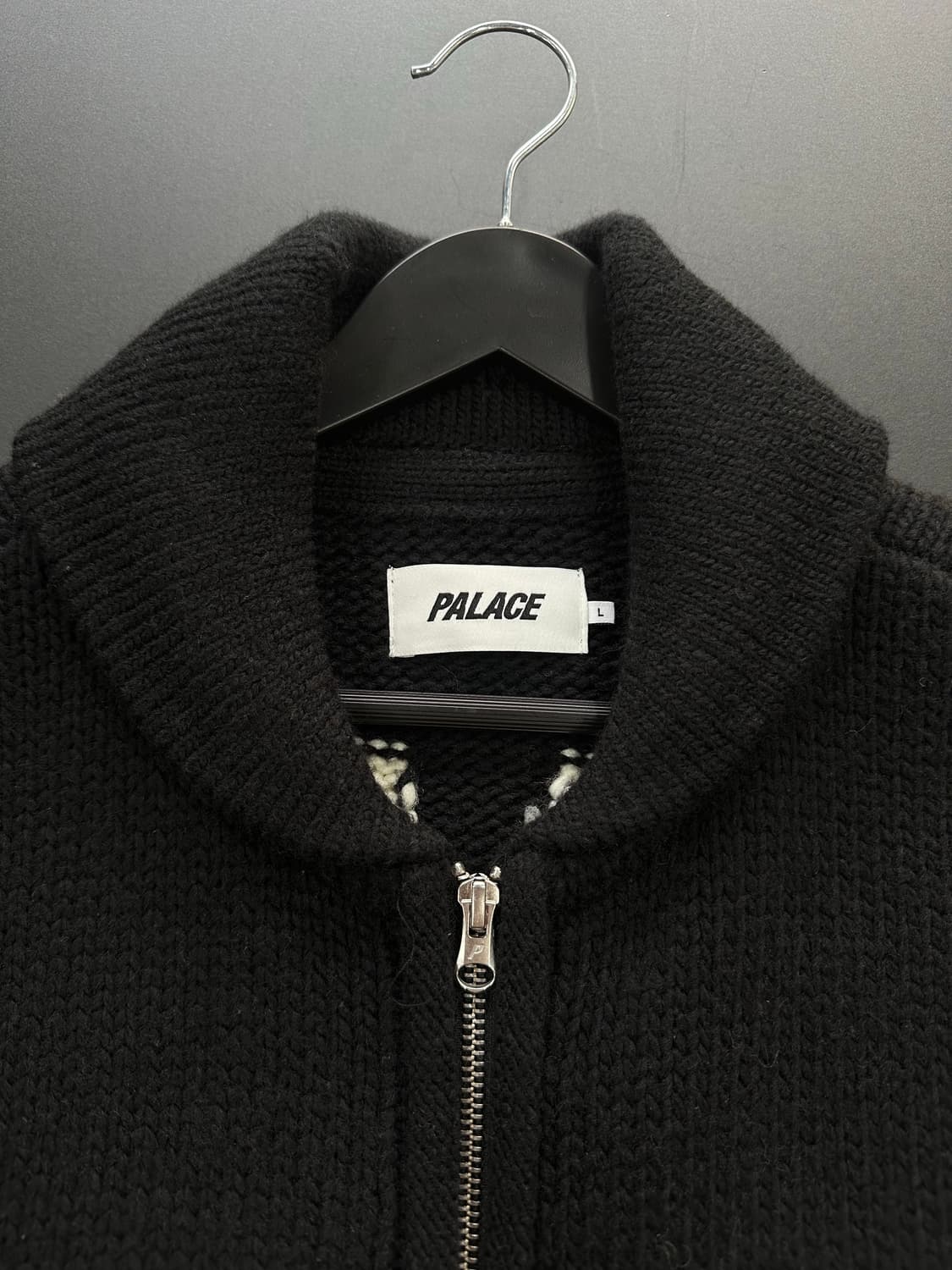 팔라스 24FW 본즈 코위찬 니트집업 블랙 상품이미지7