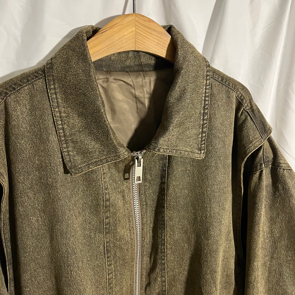 lafudgestore . 버핑레더 봄버자켓 상품이미지2