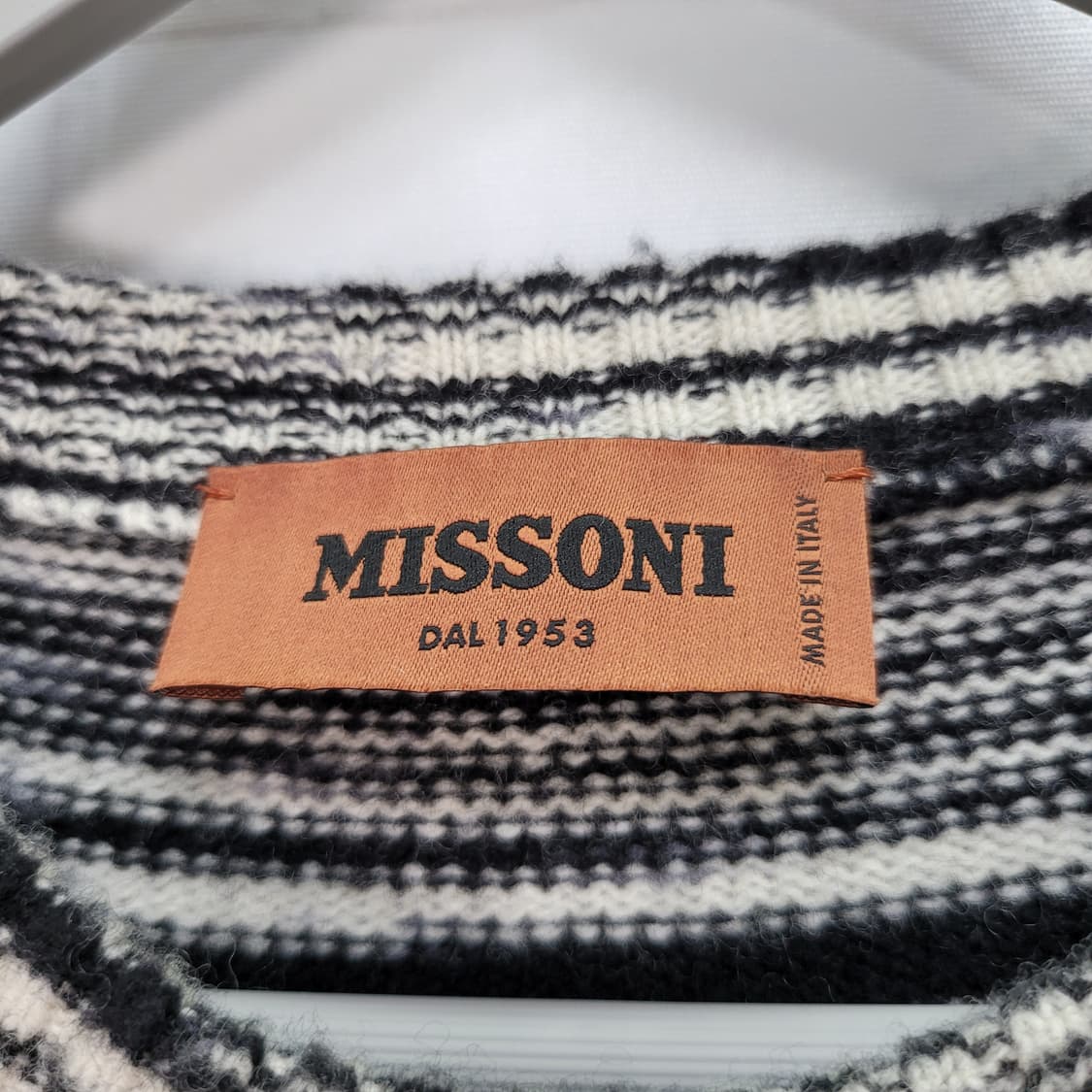 MISSONI 미쏘니 스트라이프 니트 울 스웨터 이태리 제품 52 사이즈 상품이미지6