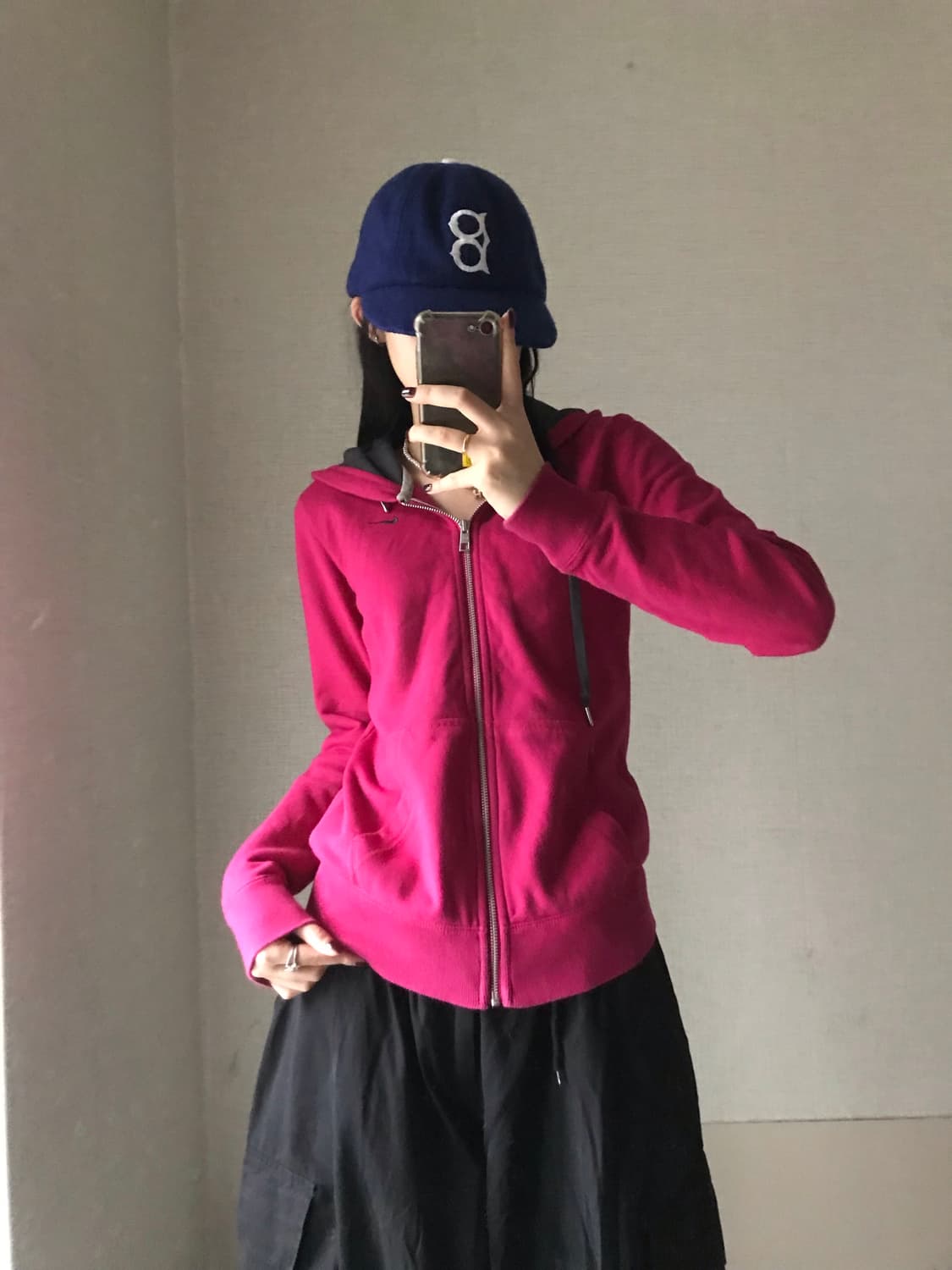나이키 핑크 슬림핏 후드집업 상품이미지5