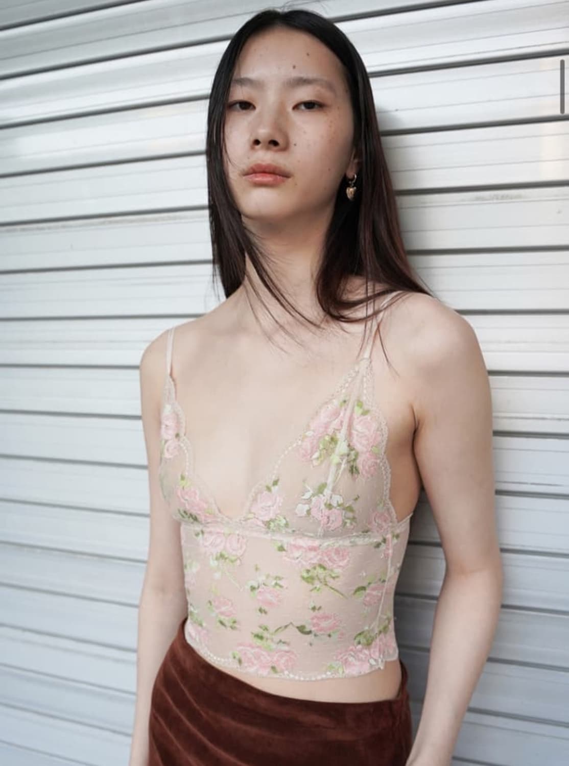 누아누 Rose Camisole Apricot 상품이미지1