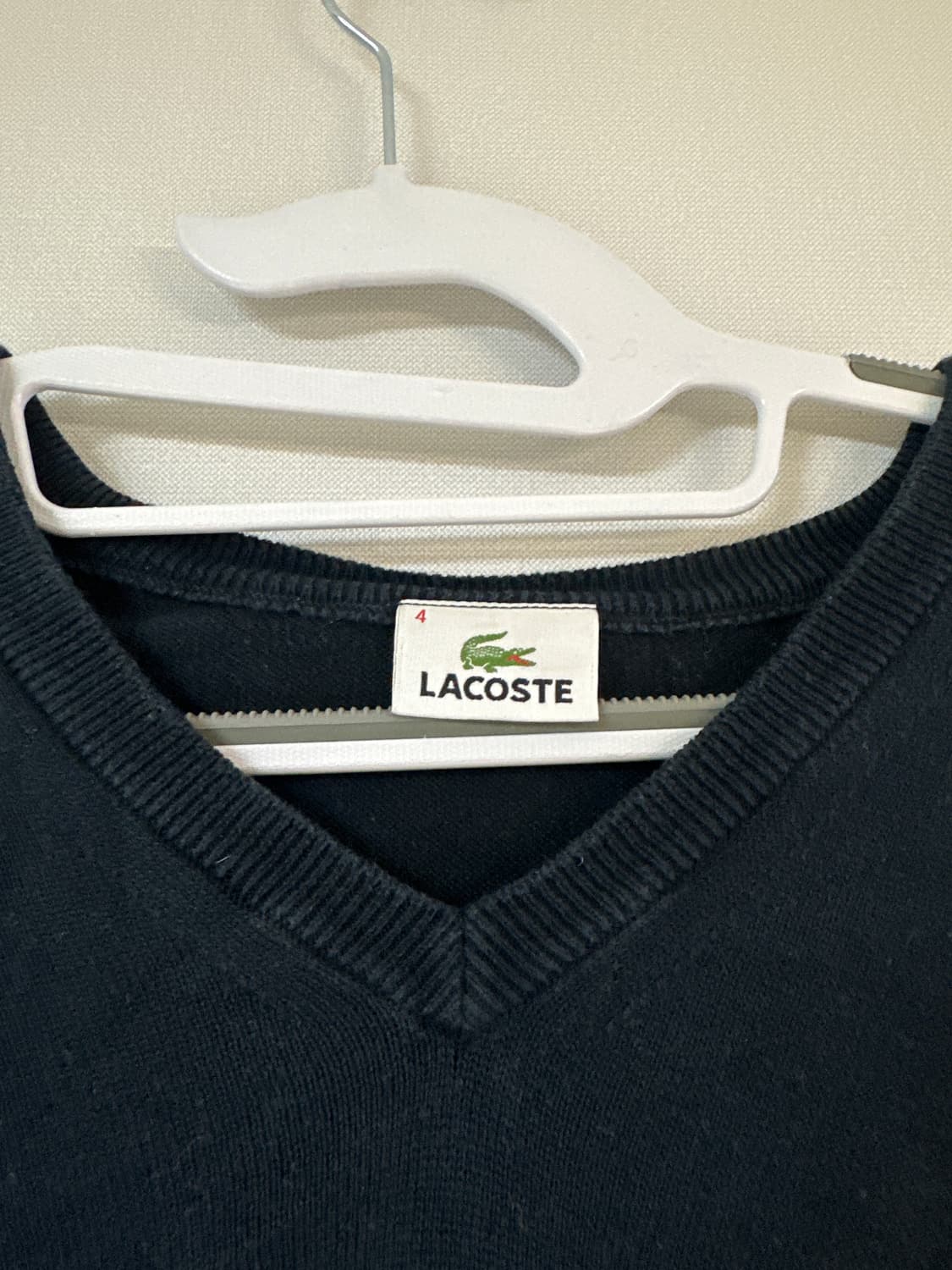 라코스테 로고 코튼 니트 4(L) 남여공용 상품이미지5