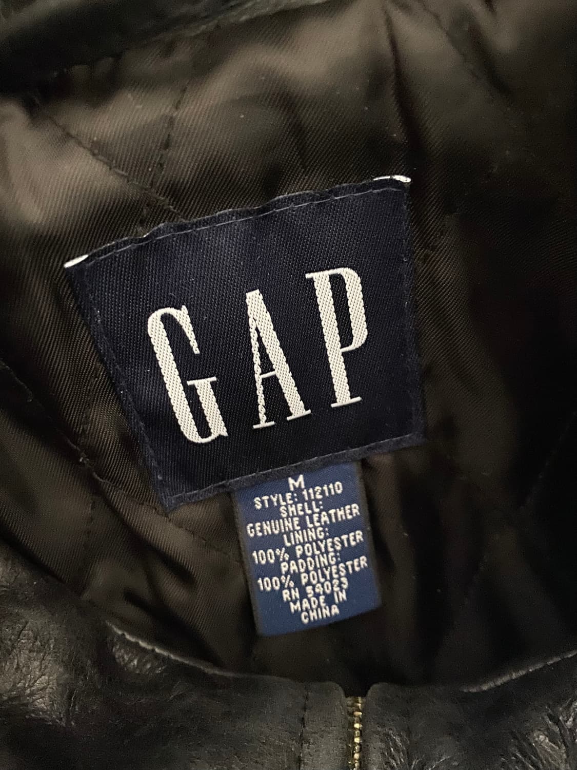 (M) 올드갭 레더 자켓 상품이미지3