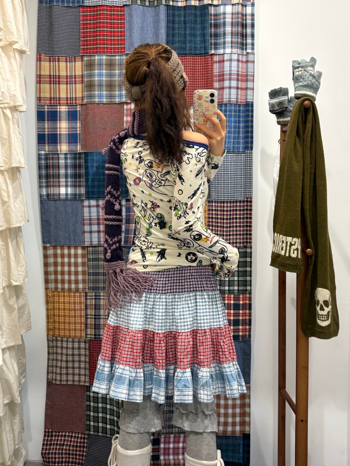 히스테릭글래머 패턴 롱슬리브 상품이미지2