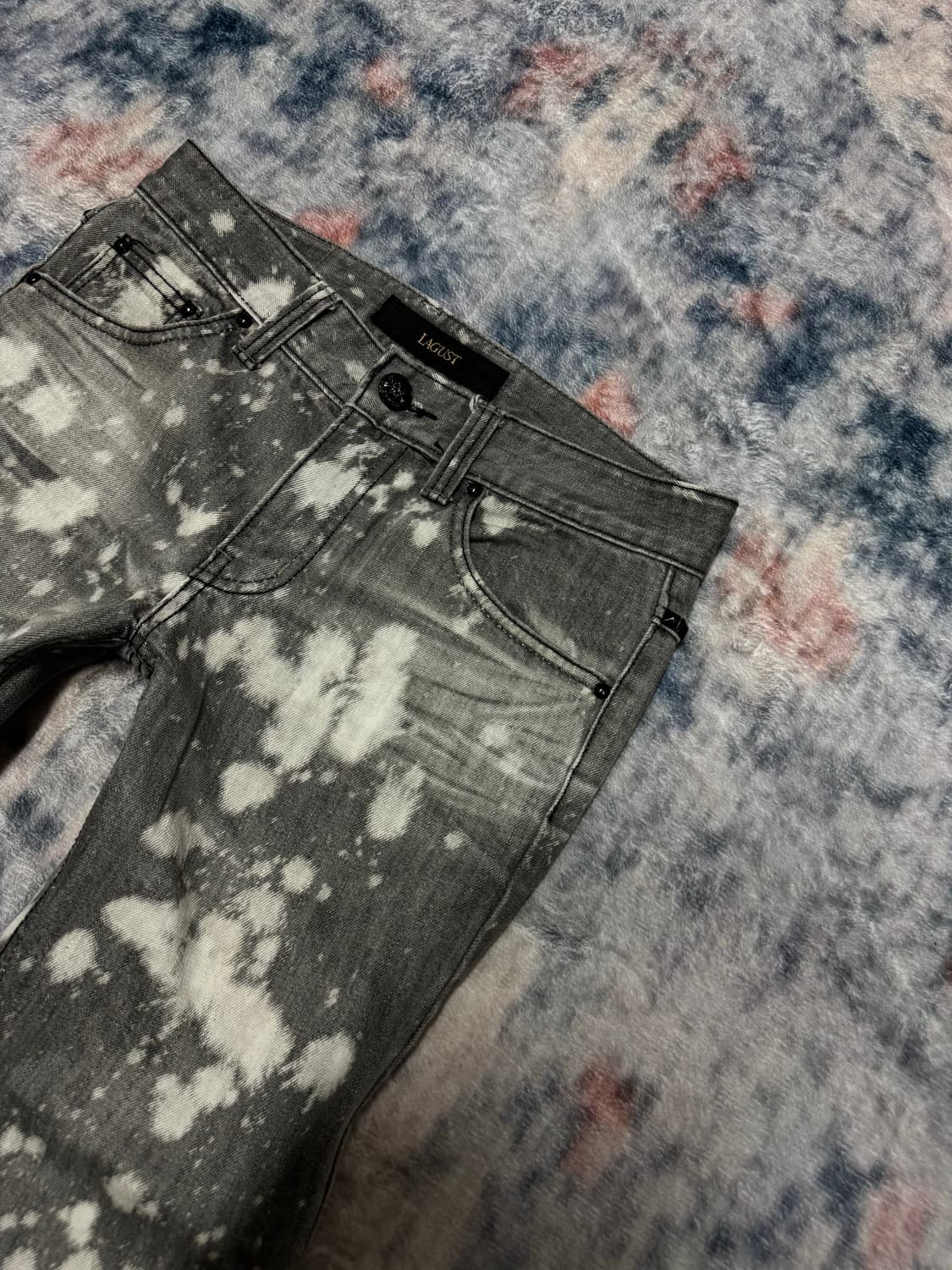 Lagust 00s bleached washing flare denim  상품이미지4