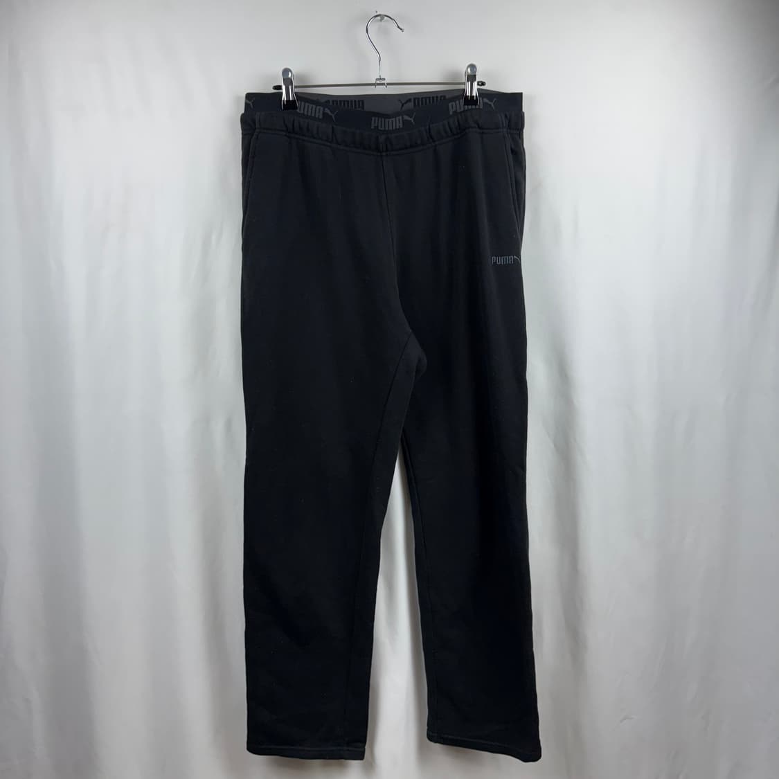 (110) 푸마 트레이닝 스트레이트 밴딩 팬츠 블랙 상품이미지2