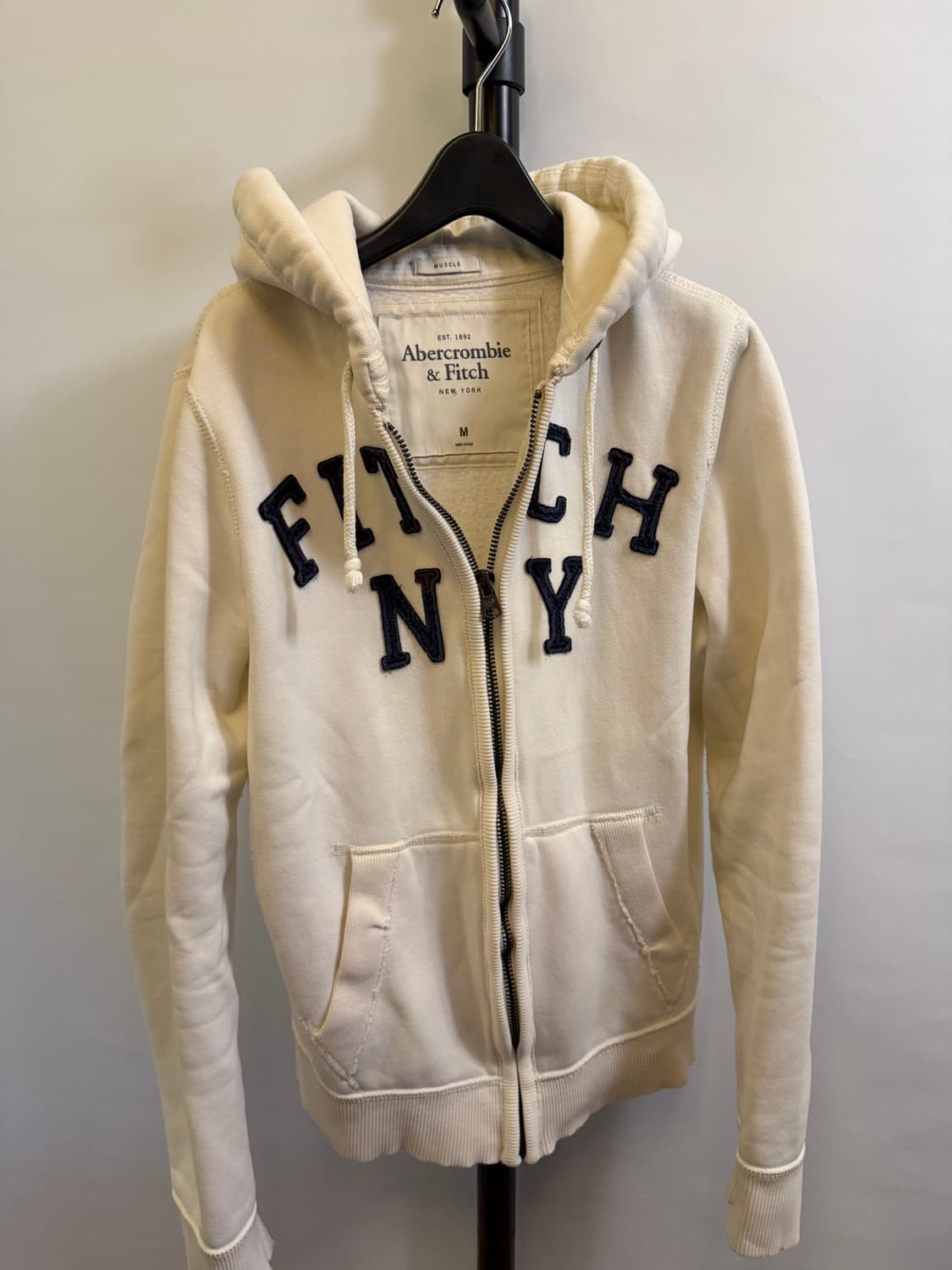 아베크롬비 대장급 화이트 후드집업 상품이미지2