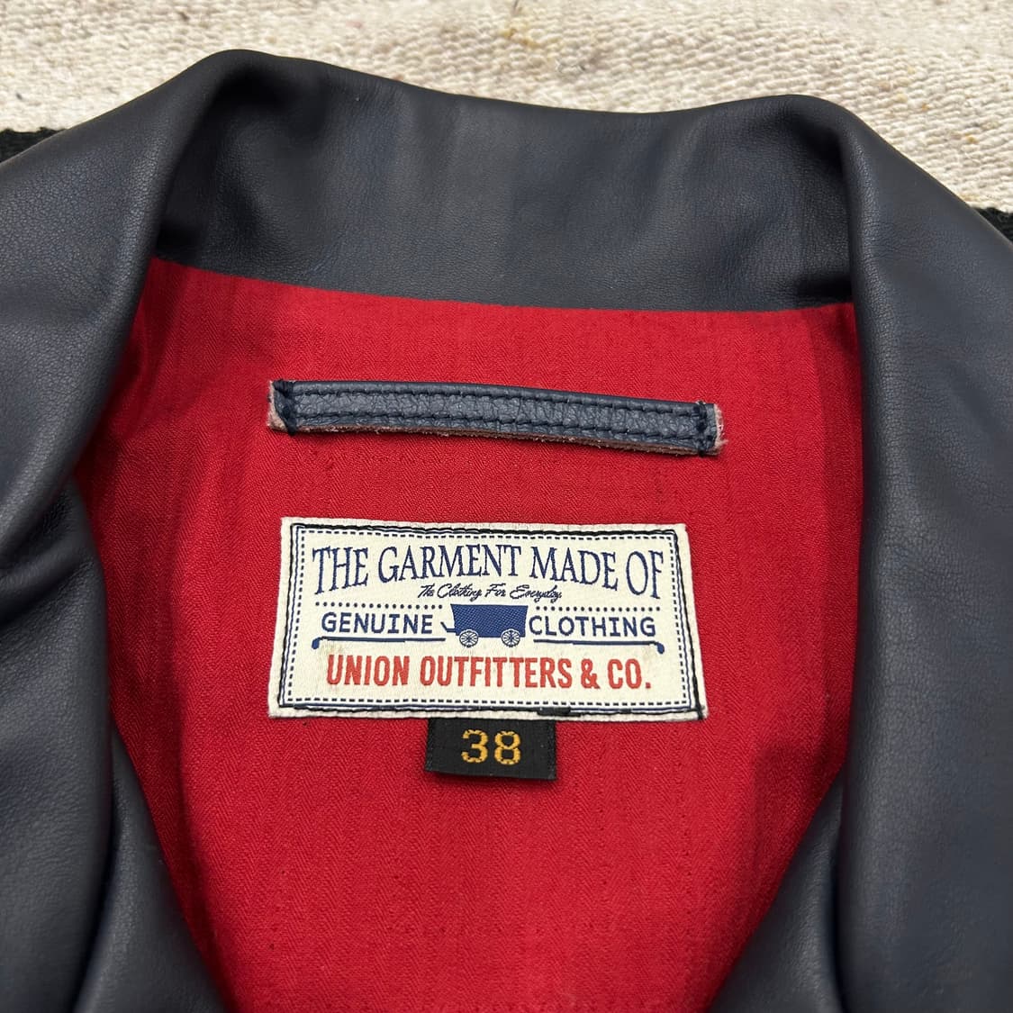 유니언아웃피터스 말가죽 라이더자켓 상품이미지4