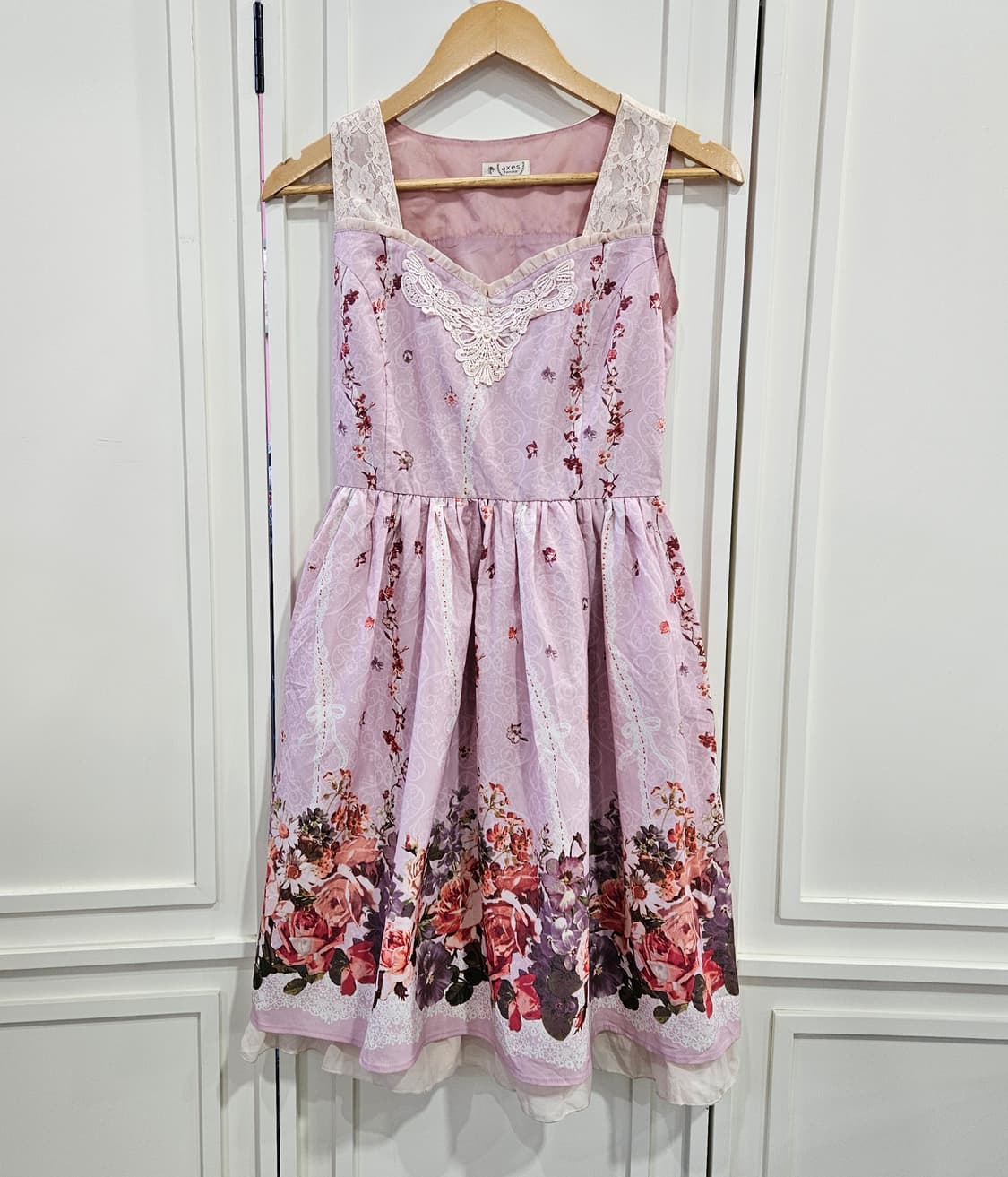 axes femme(엑시즈팜) 플라워 레이스 원피스 상품이미지1