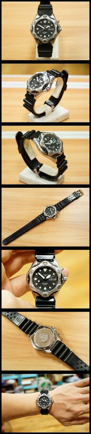 90s 세이코 starfish 5m23-7a10 다이버 오토 쿼츠 시계 상품이미지2