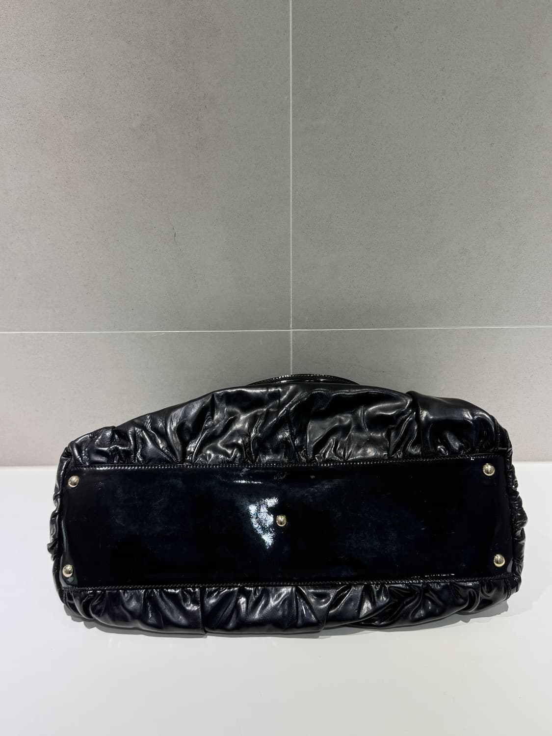 빈티지 구찌 D링 레더 토트백 상품이미지4