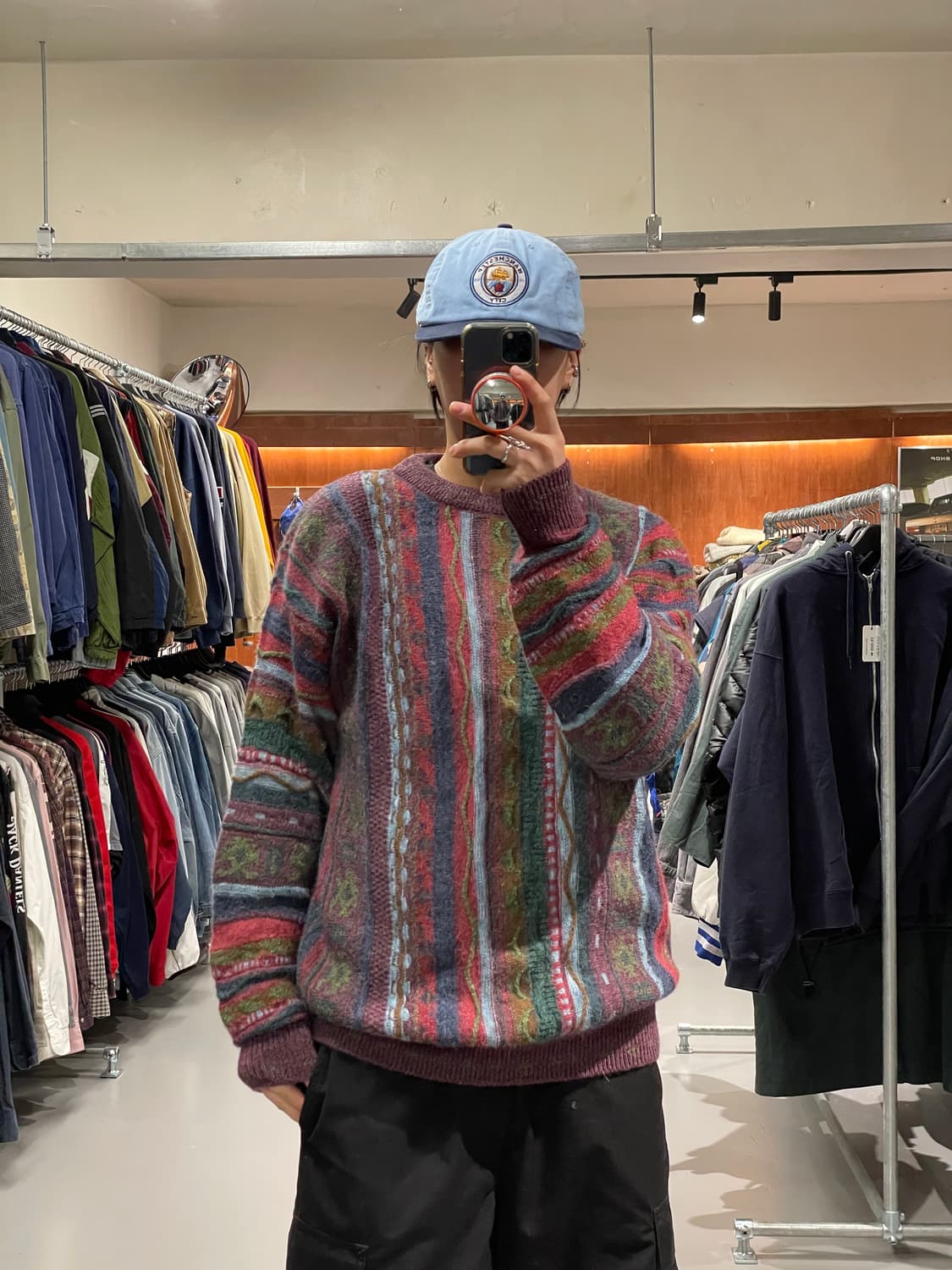 90's 빈티지 울 케이블 니트 상품이미지1