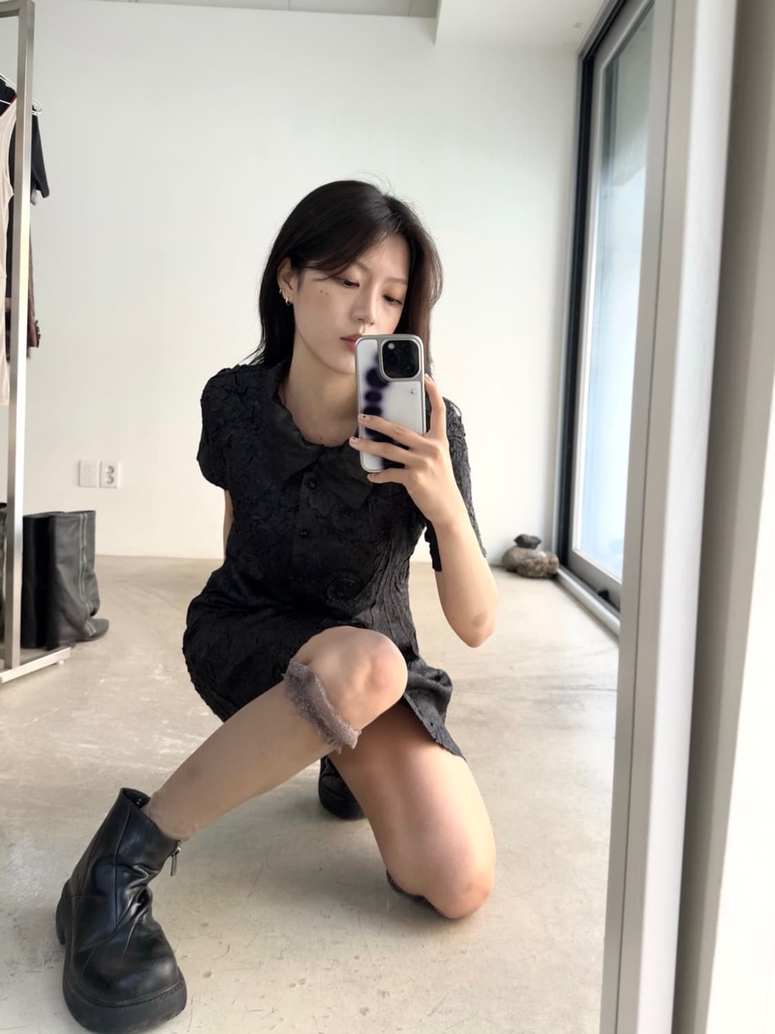 Whirl flower pleats ops 상품이미지1