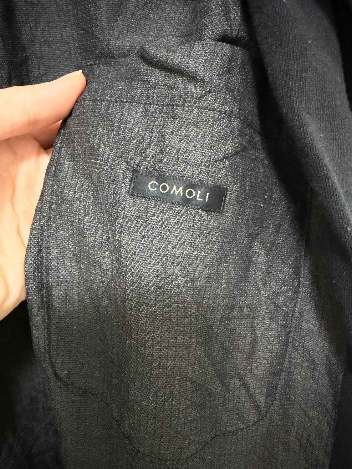 [2] 코모리 코튼 저지 스탠드 카라 자켓 상품이미지8