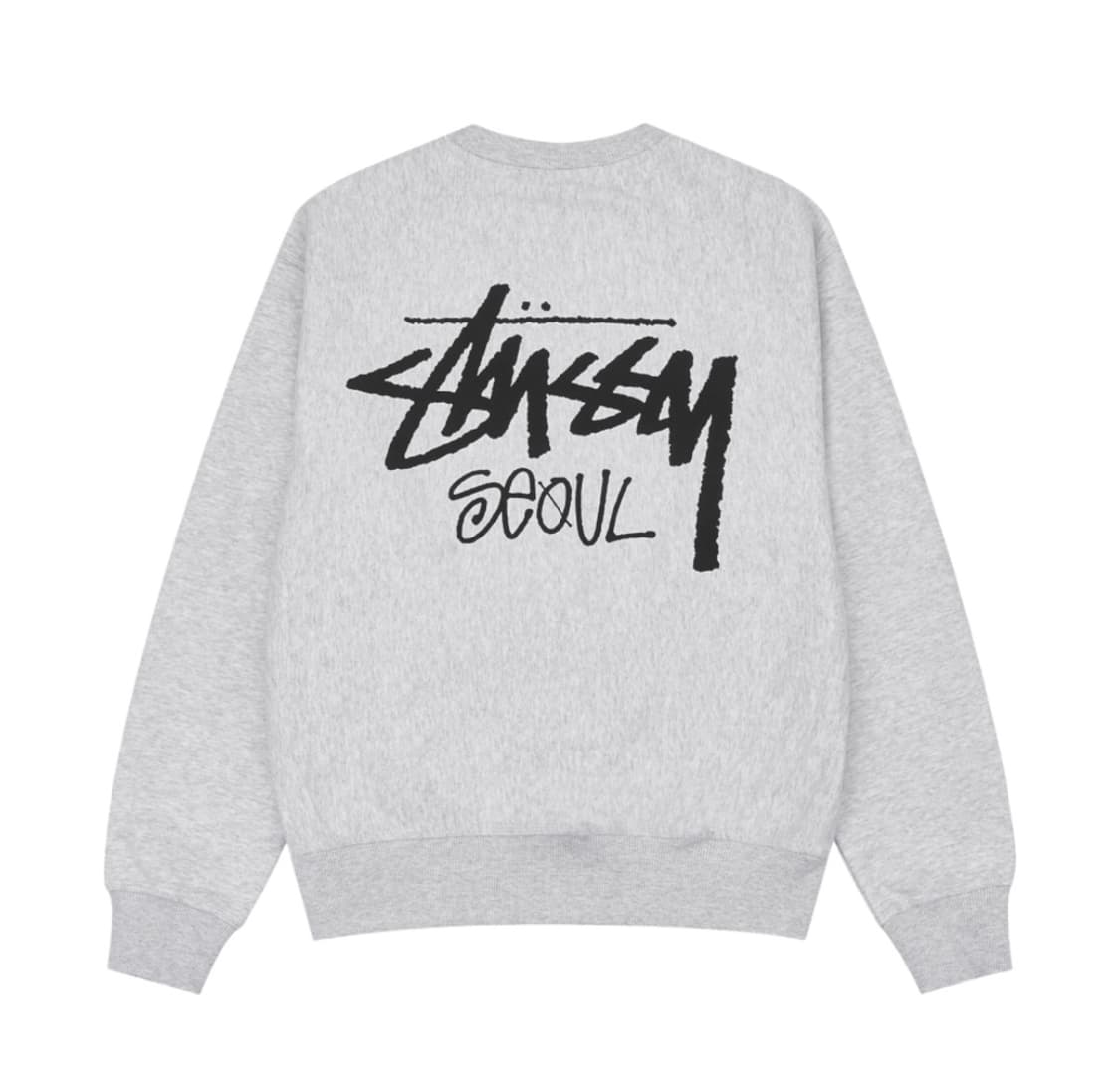 L) 스투시서울 맨투맨 애쉬 헤더 상품이미지1