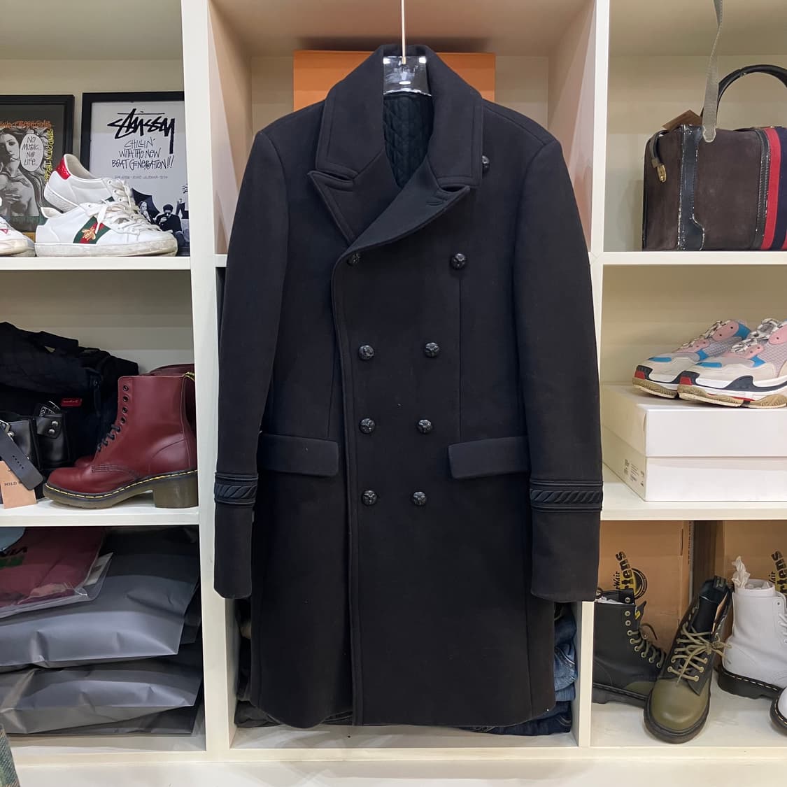 시스템옴므 딥브라운 더블 브레스트 롱 코트 100 상품이미지1