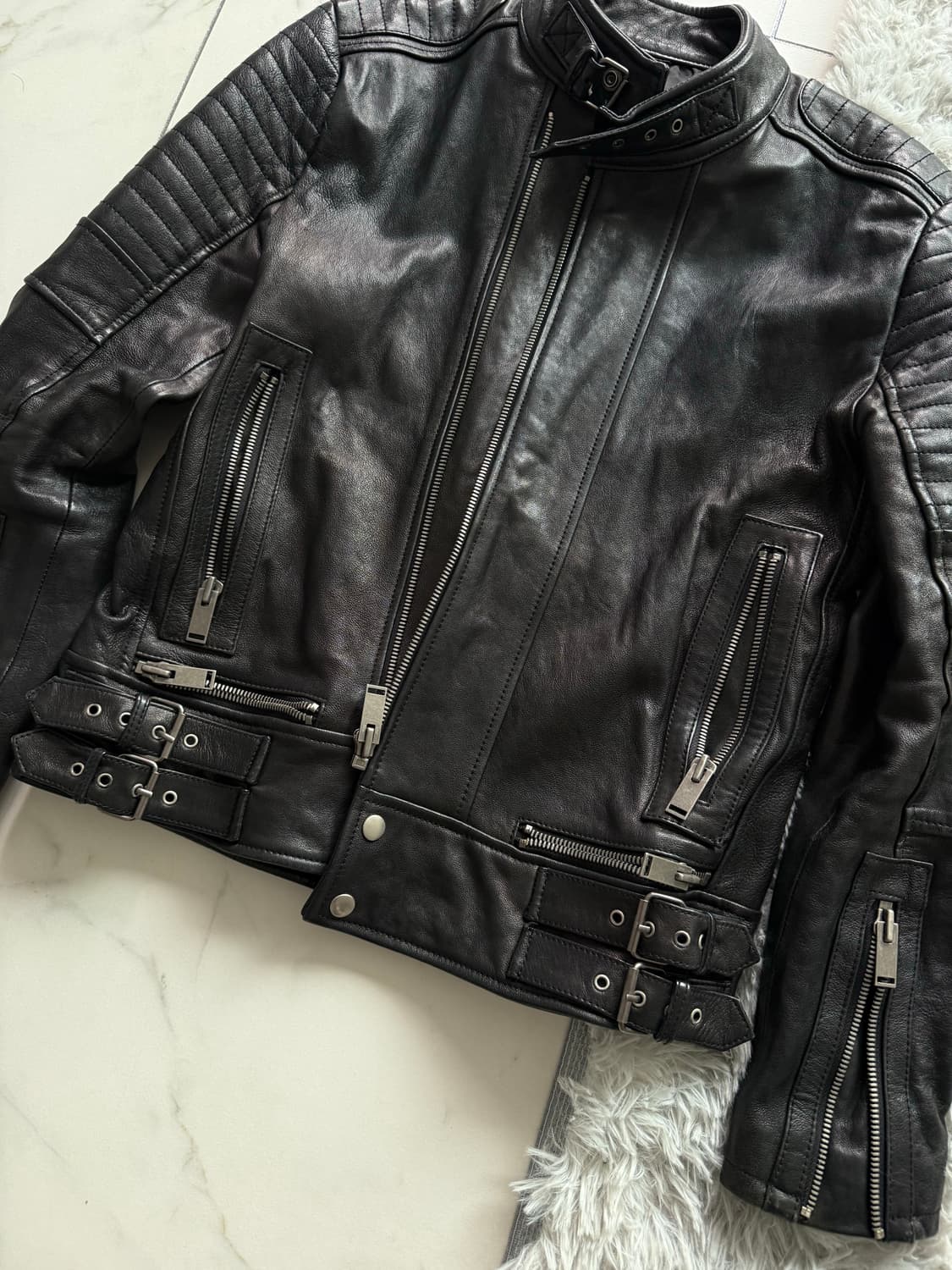 램스킨 빈티지 레더 자켓 105 상품이미지4