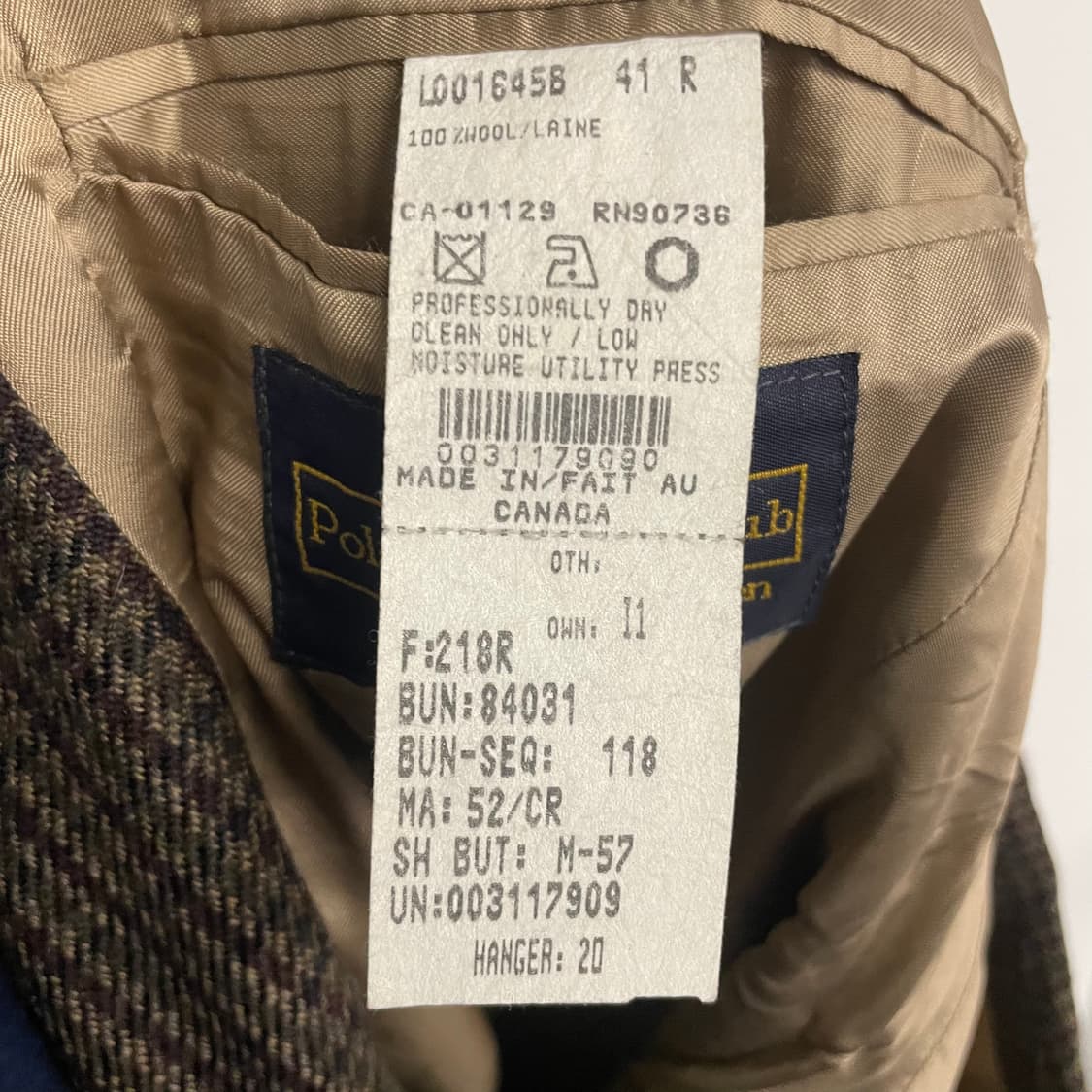 90s 폴로 랄프로렌 트위드 울 스포츠자켓 상품이미지9