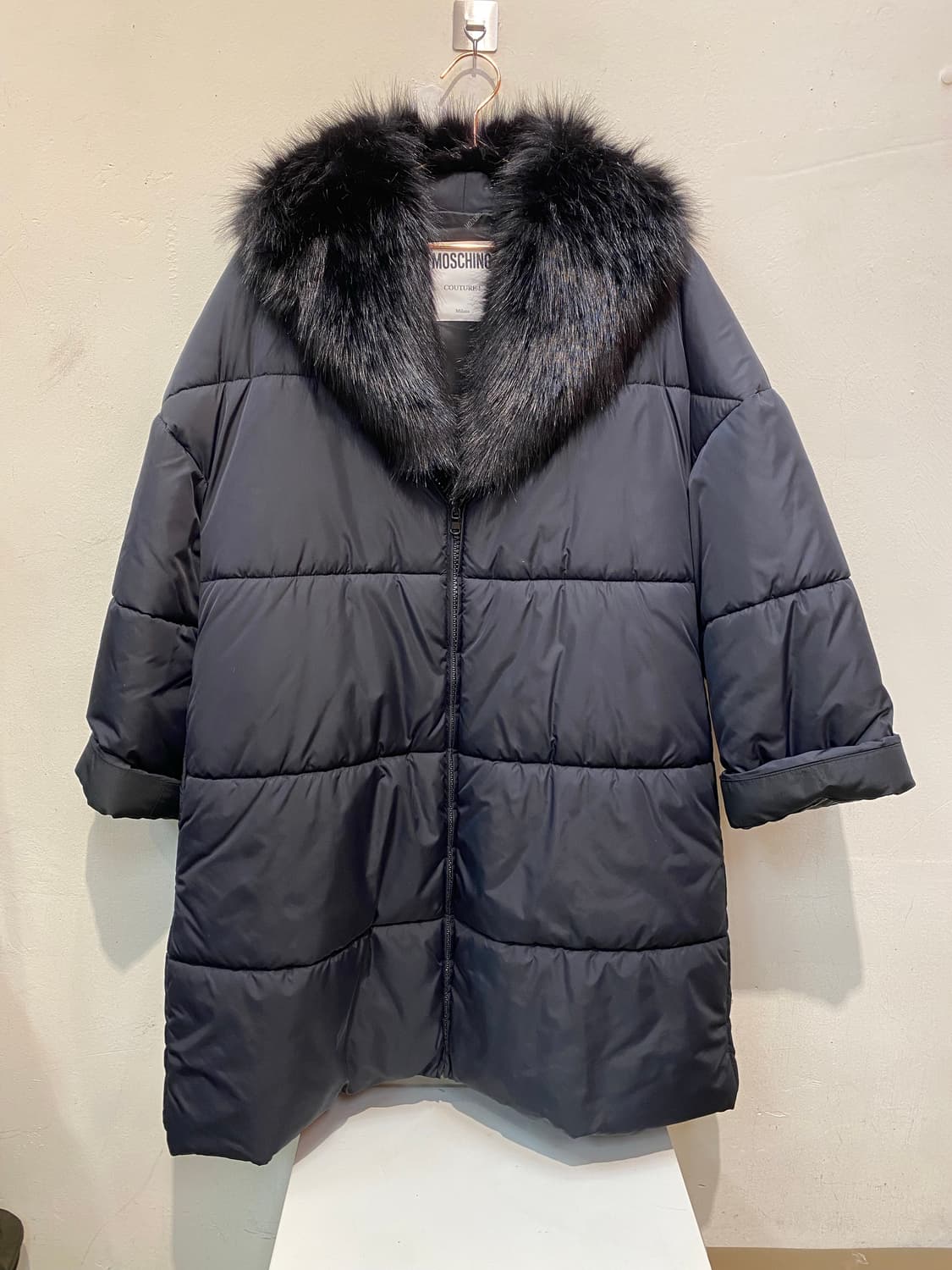 모스키노 블랙 패딩 코트 38(정품) 상품이미지2