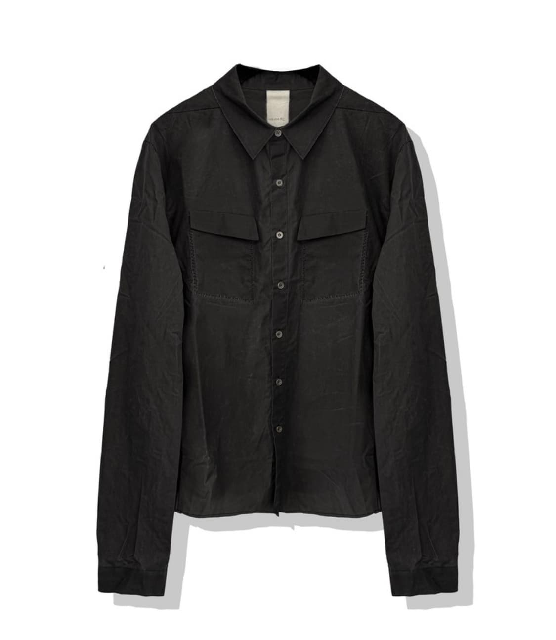 [46] SAN263-1 Waxed Single Shirt BLACK 상품이미지1