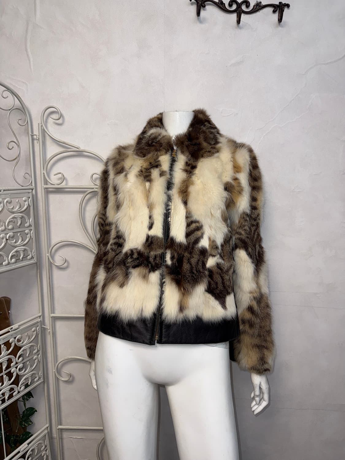 Mixed brown lamb skin oslo fur jacket 상품이미지4