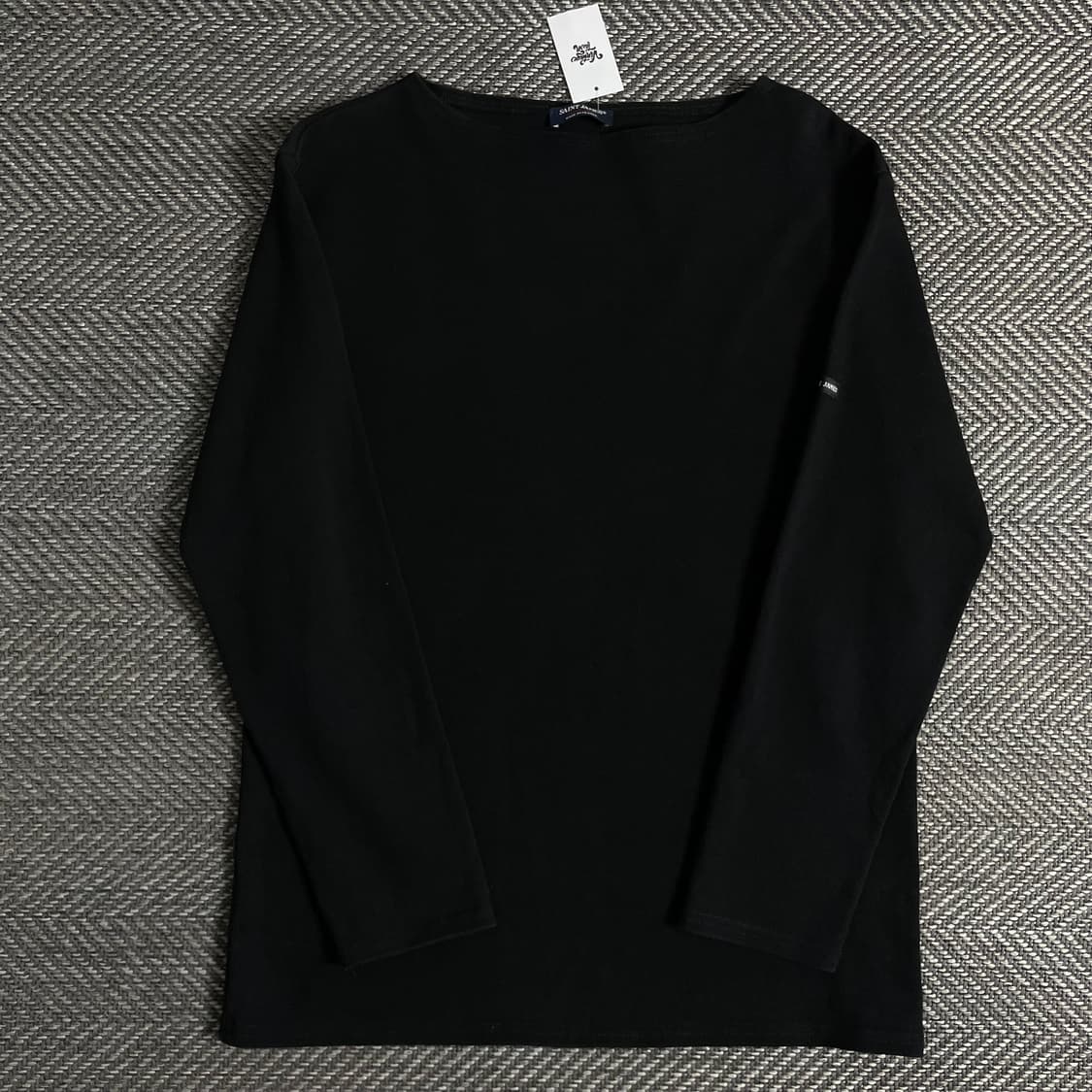 세인트제임스 패치로고 블랙 미니멀 롱슬리브o 3159 상품이미지1
