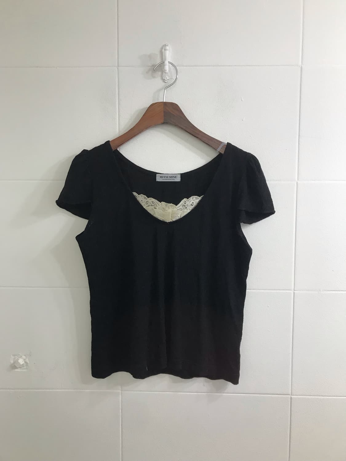 무채색 레이스 별패치 괴짜 니혼진 원피스 코디세트 상품이미지6