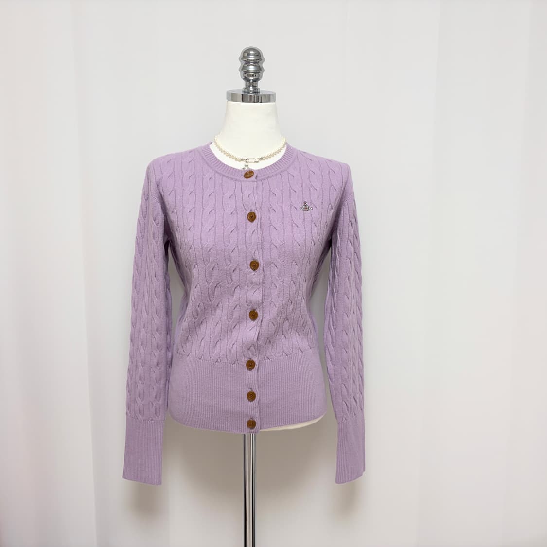 비비안웨스트우드 레드라벨 울렌 케이블 가디건 상품이미지1