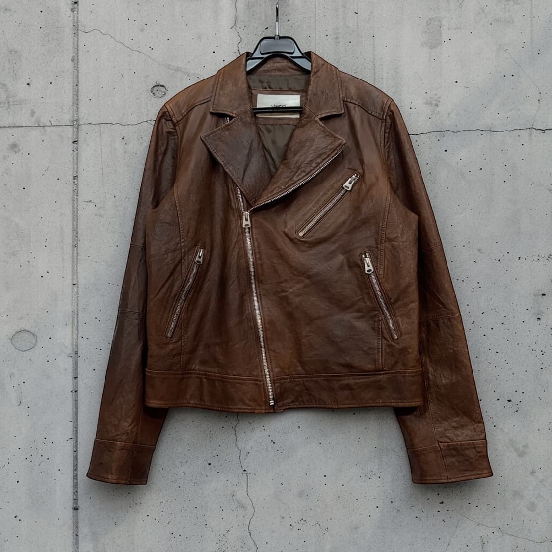 Siero Vintage Brown Leather Jacket 상품이미지1