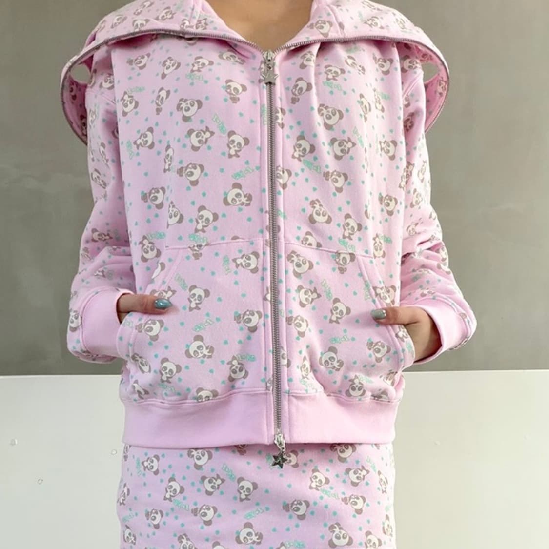 [XXS]애슐리 윌리엄스 26ss 판다 버터플라이 후드집업/핑크 상품이미지2