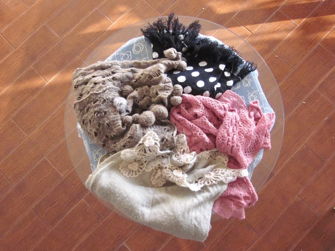 스트로베리 니트머플러 상품이미지2