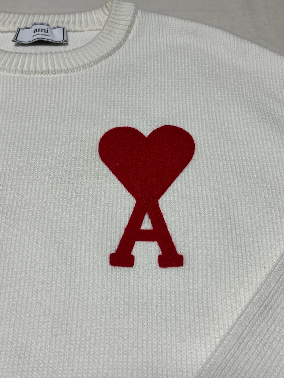 새상품급) 아미 빅하트 로고 니트 [L] 상품이미지2