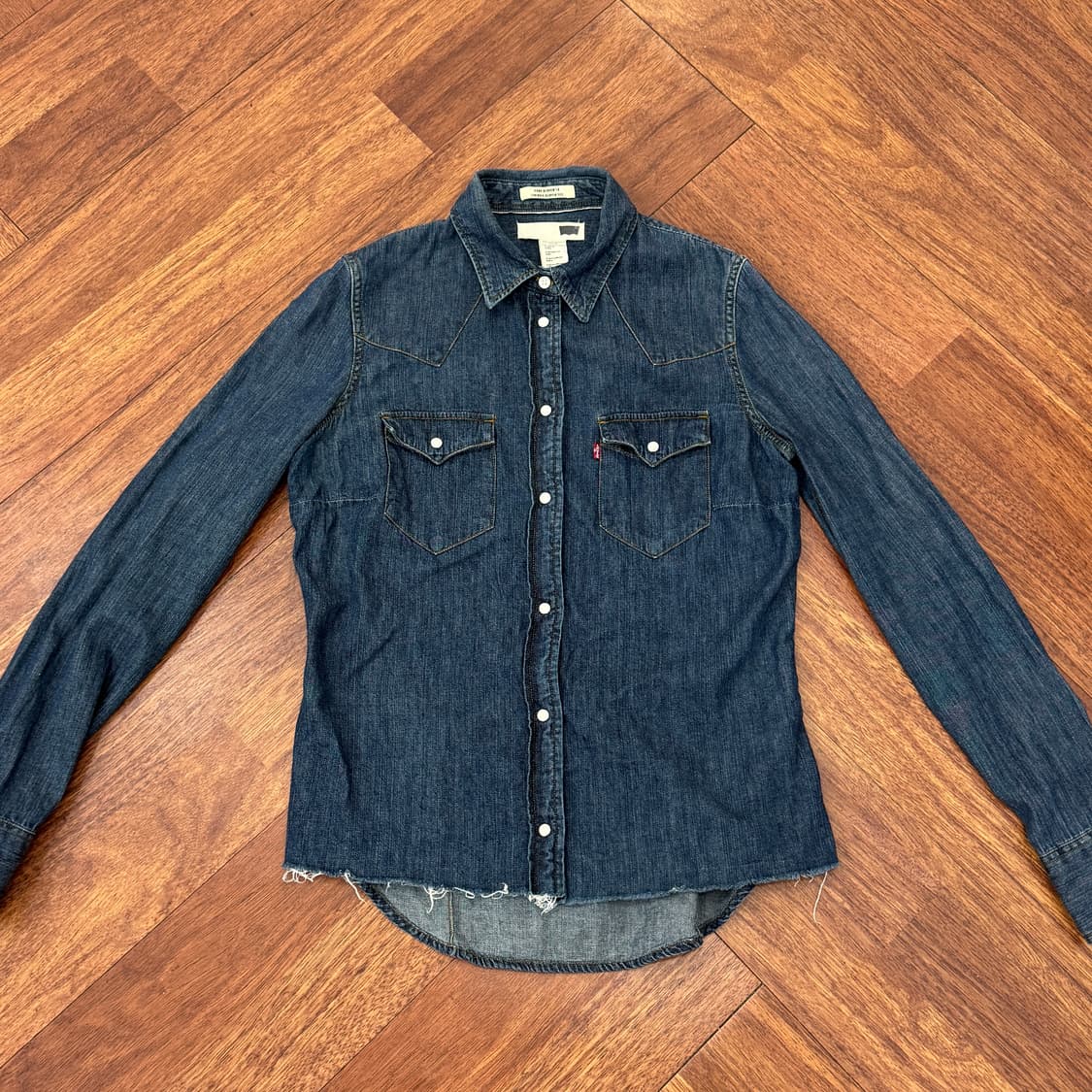 여성용 S 리바이스 웨스턴 데님 셔츠 상품이미지2