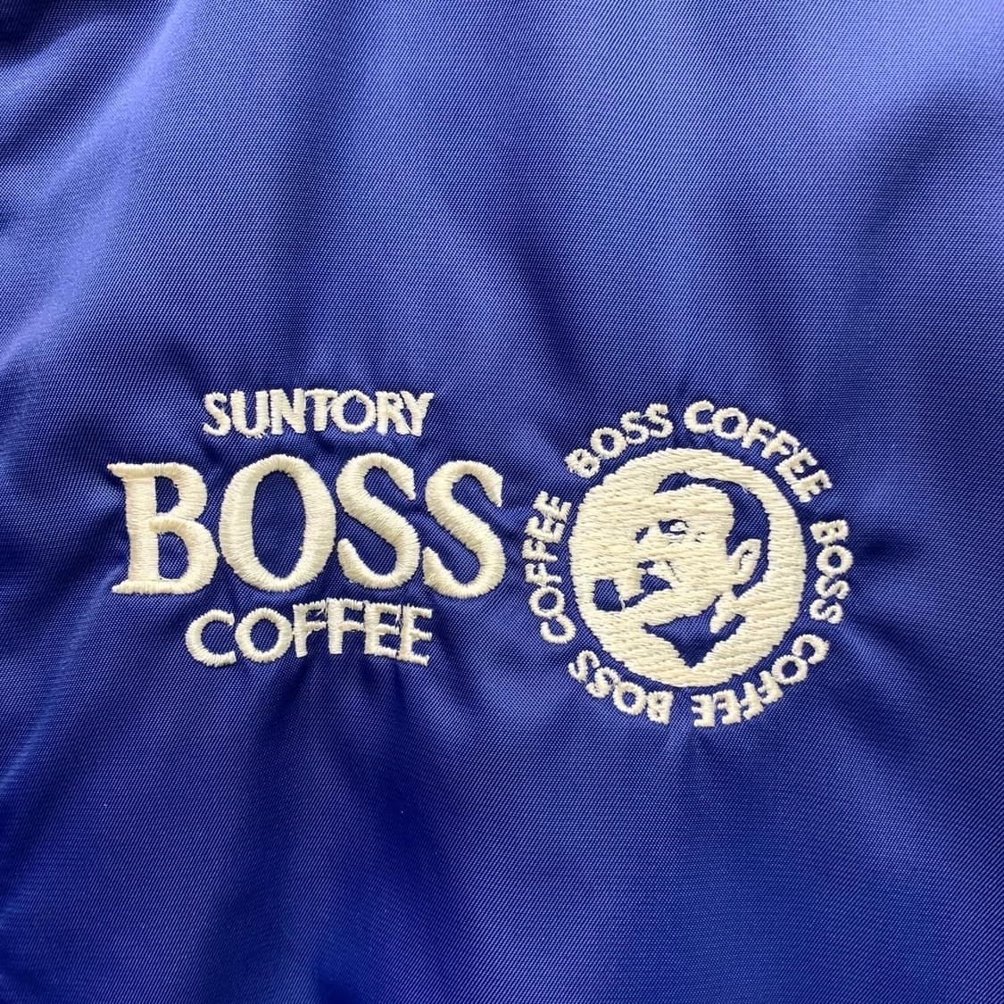 산토리 보스커피 네이비 백로고 ma-1 자켓 상품이미지5