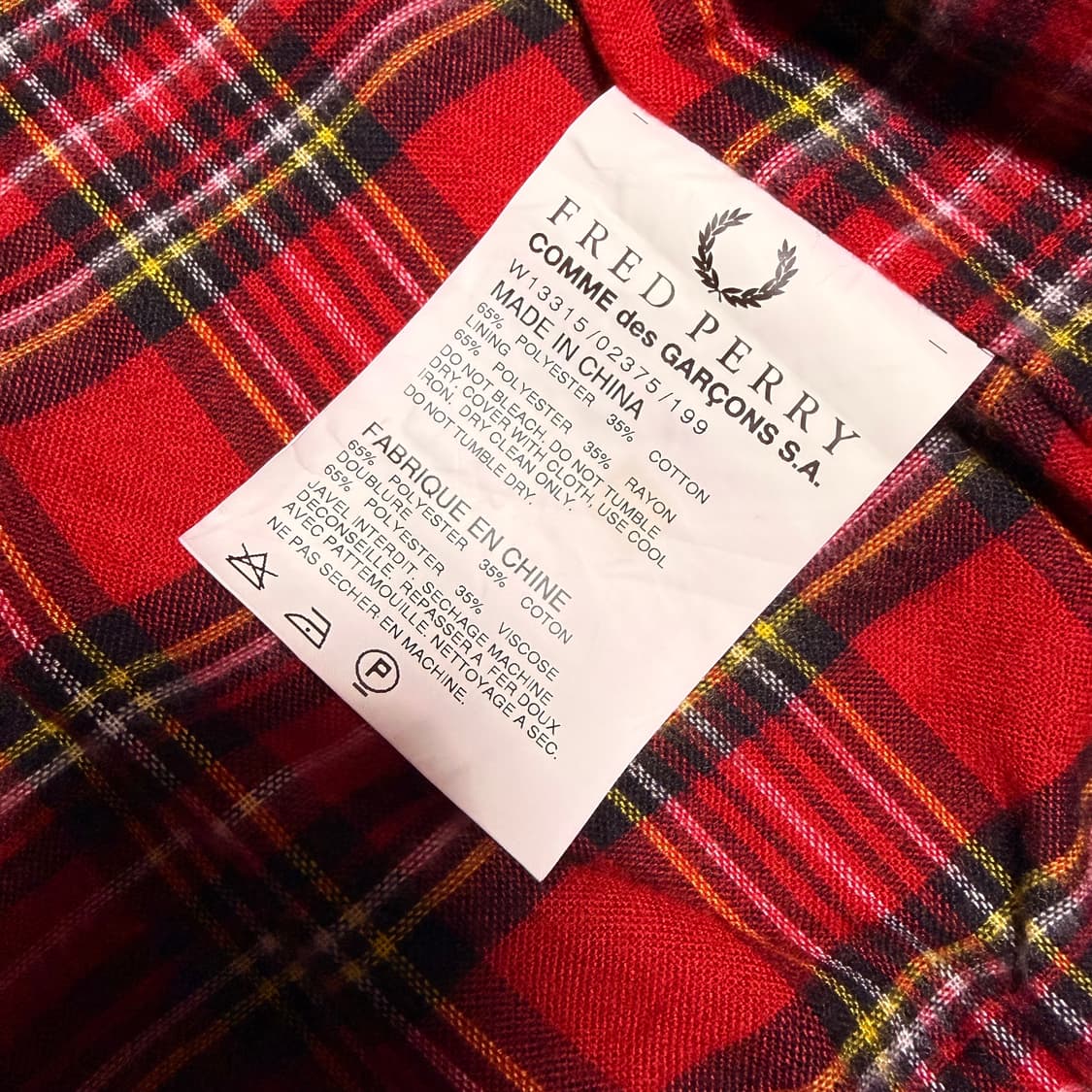 꼼데가르송 x 프레드페리  자켓 상품이미지6