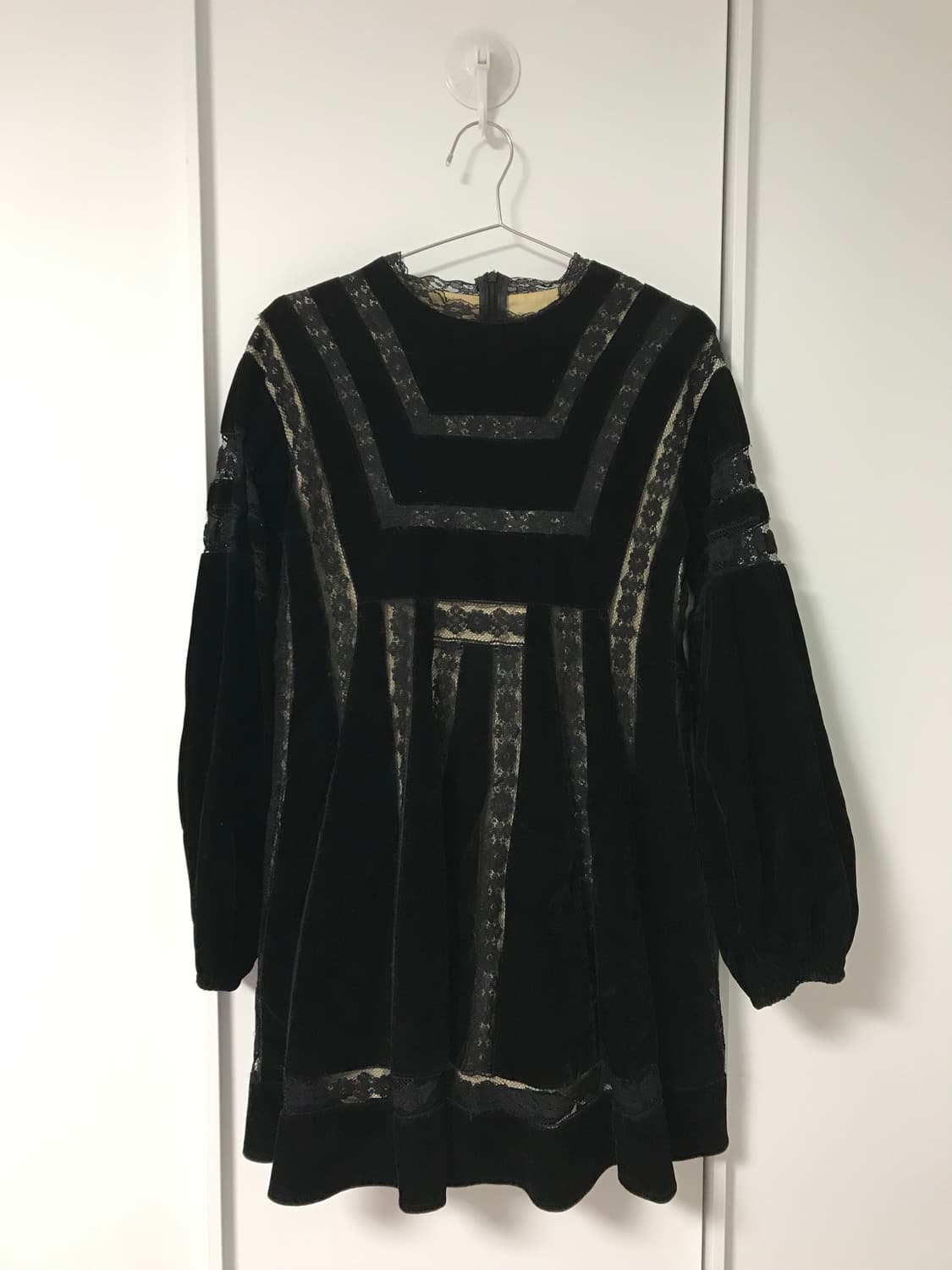 vintage velvet lace one-piece 상품이미지7