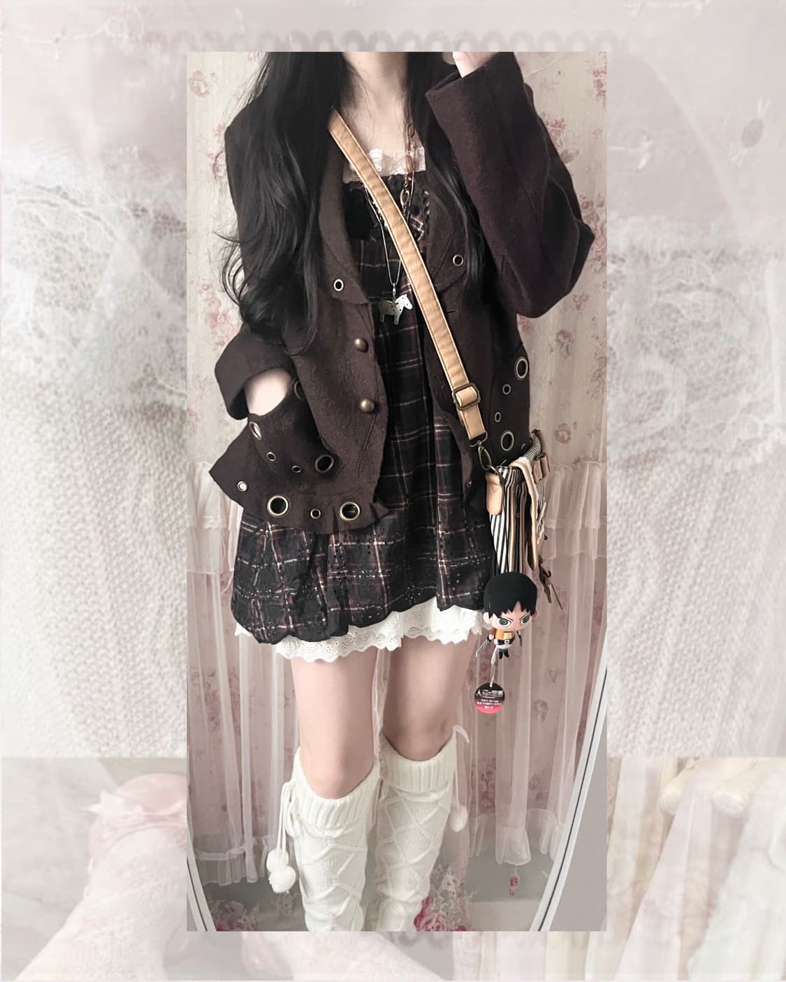 Vintage brown antique jacket 상품이미지4