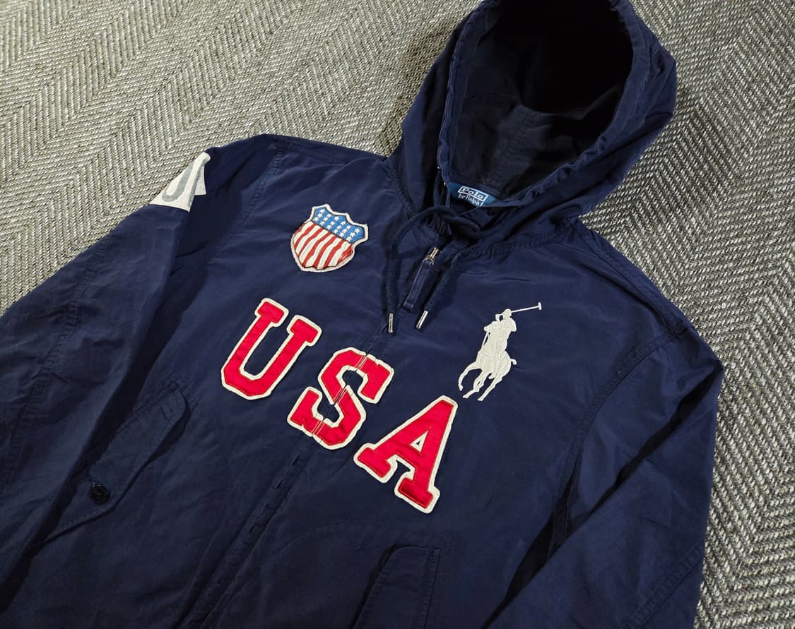 폴로 랄프로렌 빅포니 USA 012 후드 바람막이 윈드자켓 상품이미지4