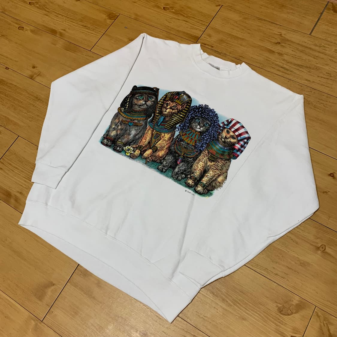 90s oneita egyptian cats sweatshirt 상품이미지1