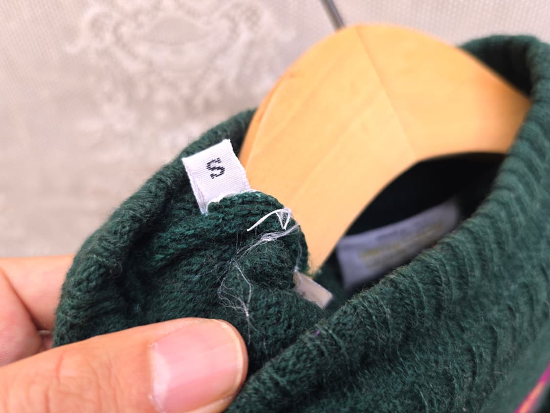 90s 베네통 셔틀랜드울 100% 이태리메이드 상품이미지6