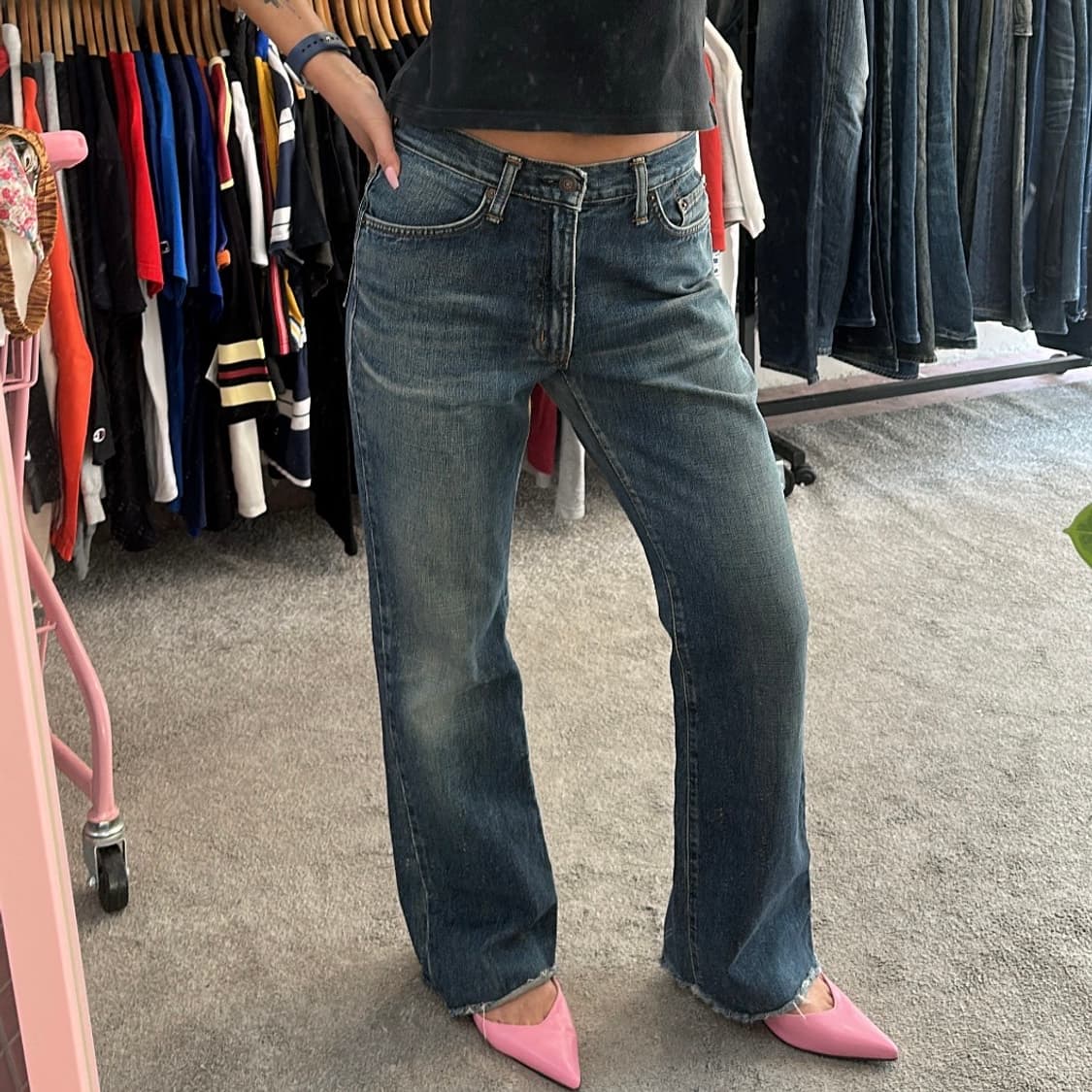 에드윈401 X-JEANS 부츠컷 데님 팬츠(31) 상품이미지2