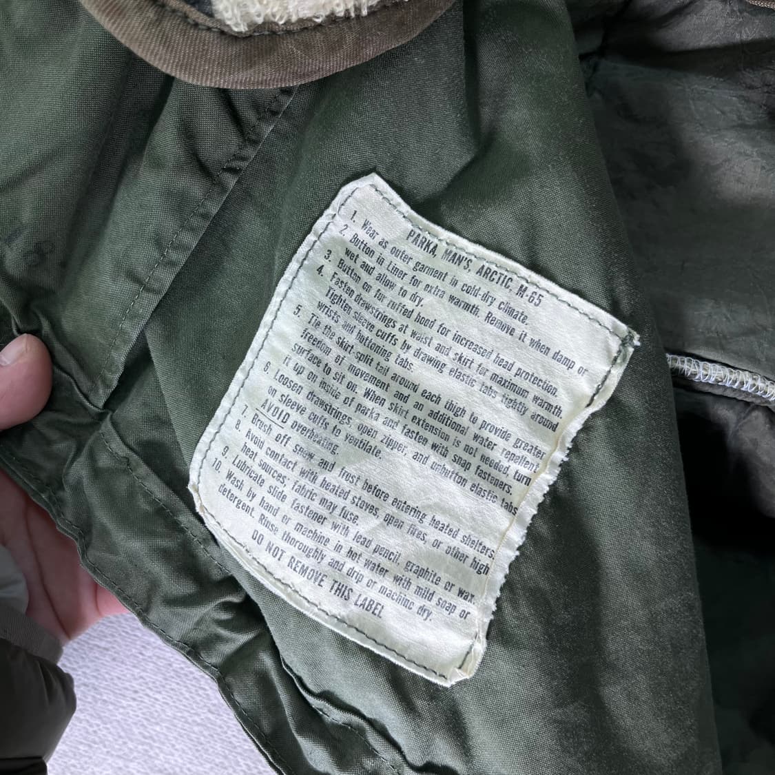 95 m65 오리지널 피쉬테일 파카 상품이미지7