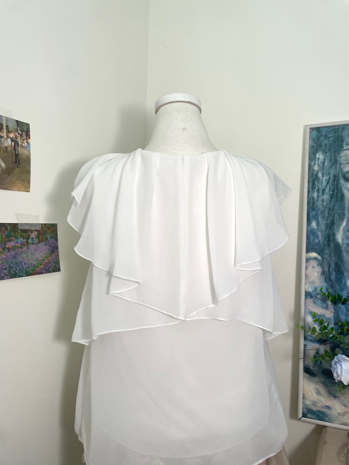 INGNI white pleats fairy blouse(size-M) 상품이미지4